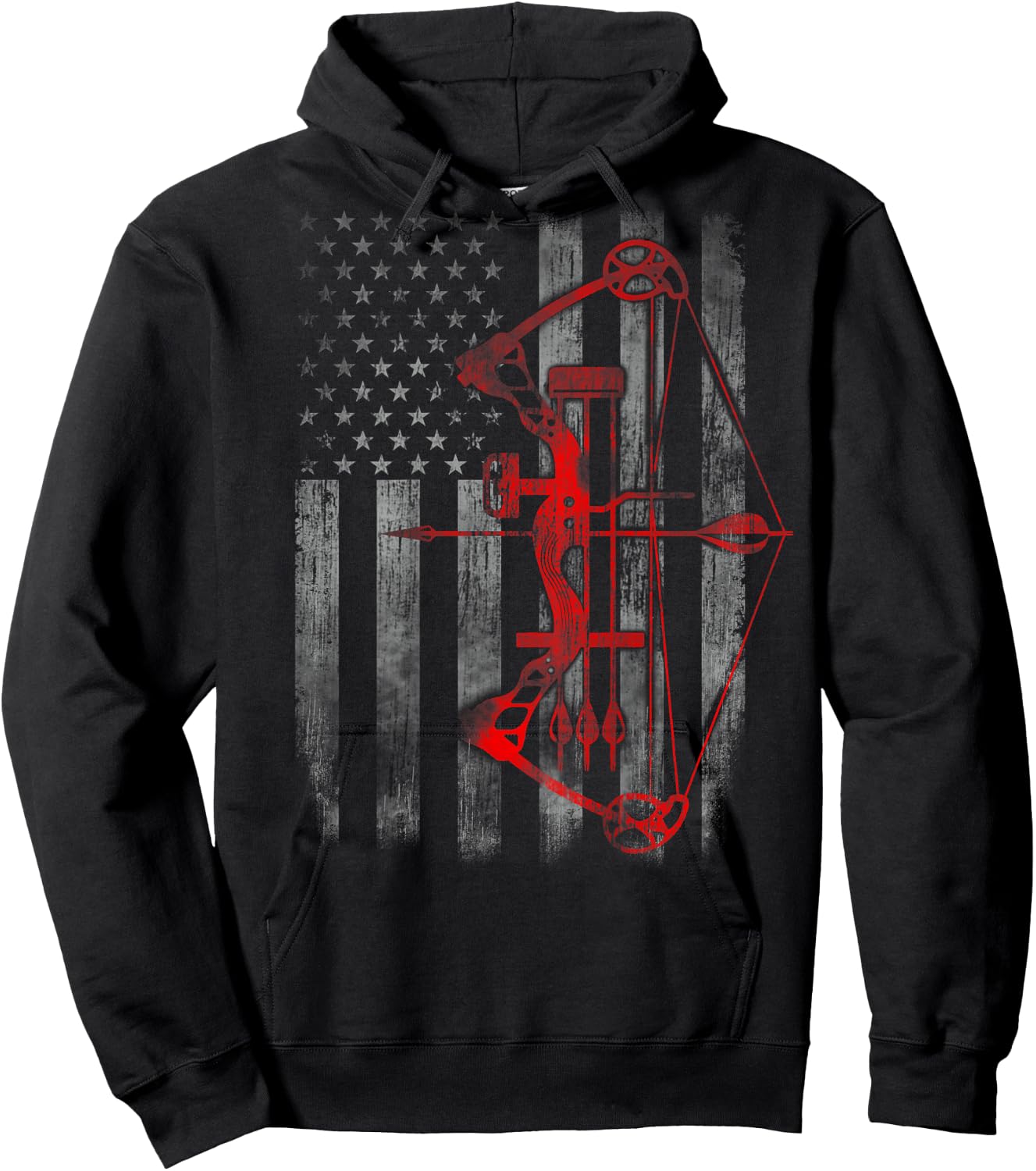 Bow Hunting Flag Archery Hoodie - Hoodie | Black