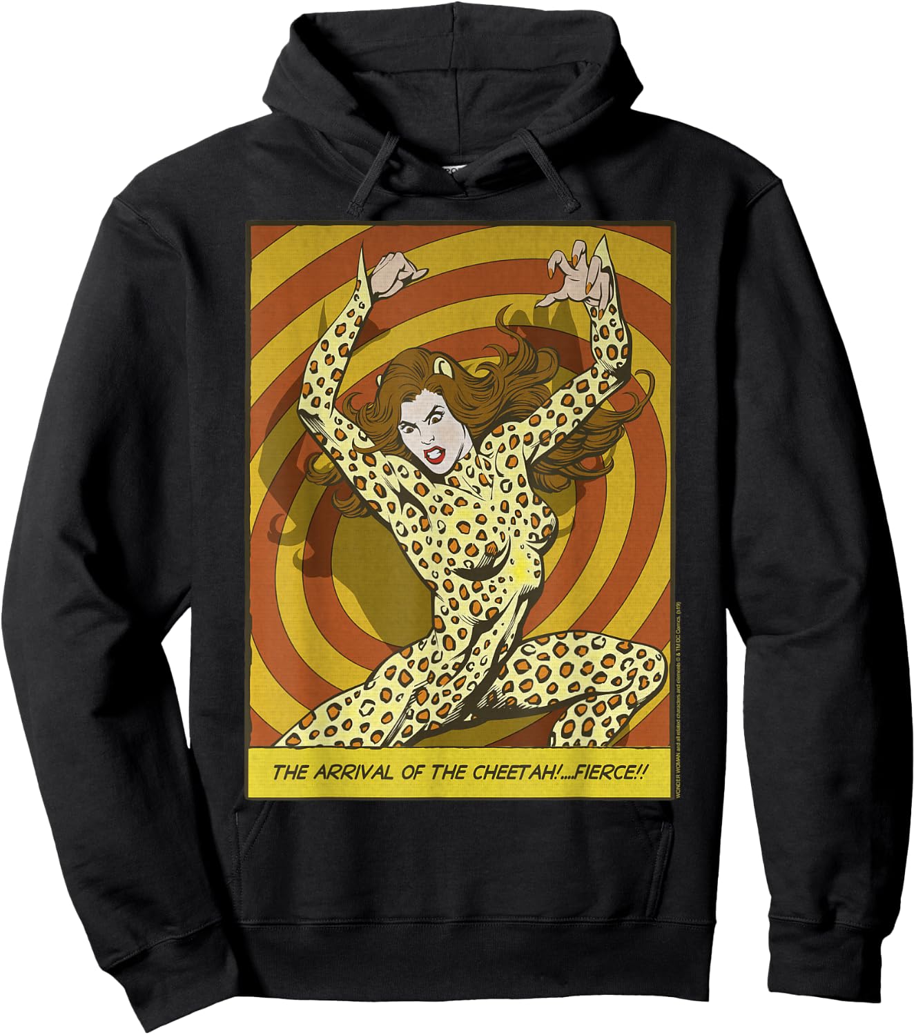 DC Comics Wonder Woman Cheetah Comic Panel Hoodie - Hoodie | Black