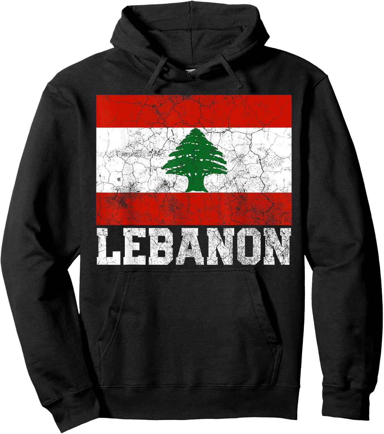Lebanon Lebanese Flag Pride Family Roots Men Women Gift Hoodie - Hoodie | Black