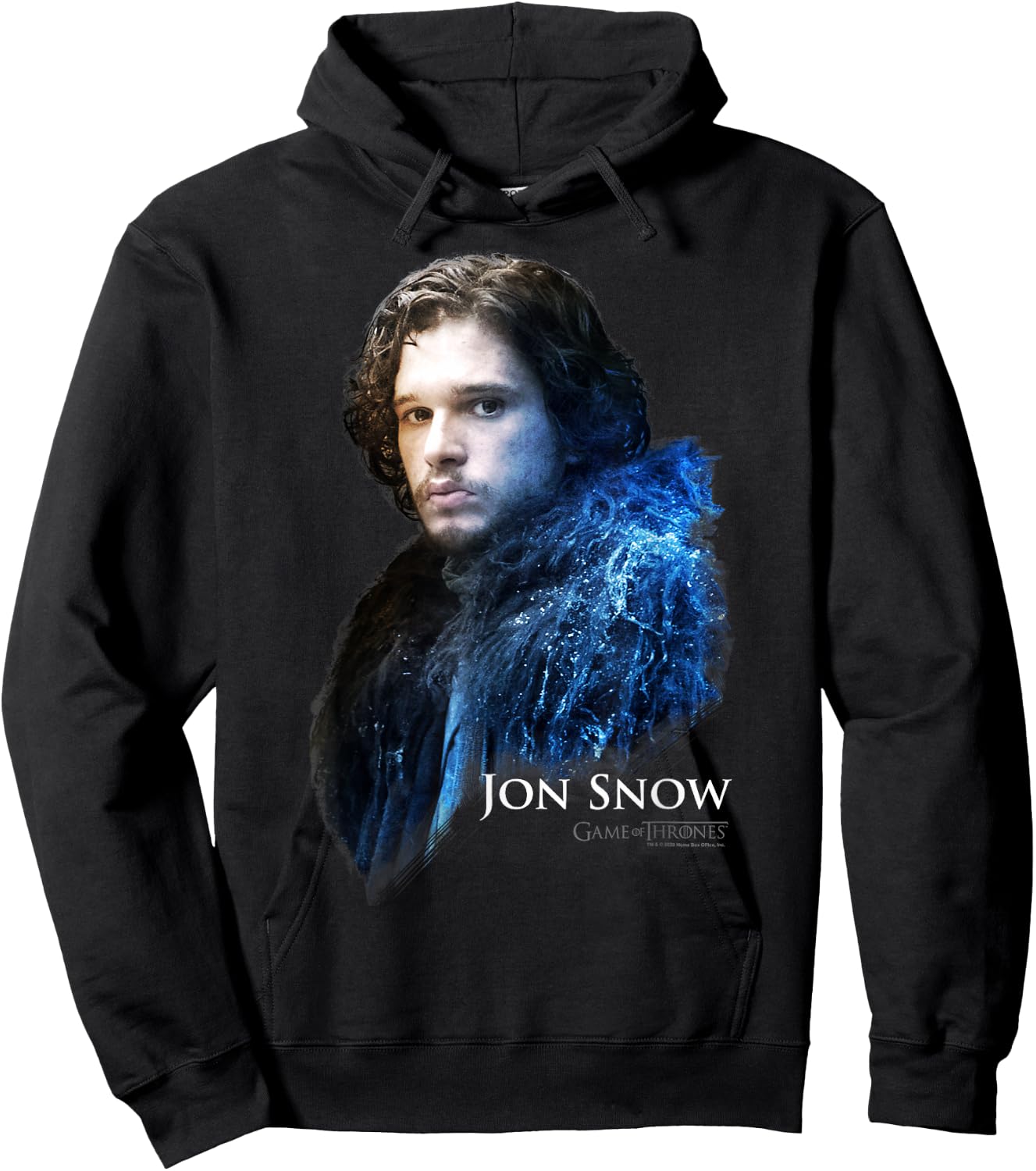 Game Of Thrones Jon Snow Portrait Hoodie - Hoodie | Black