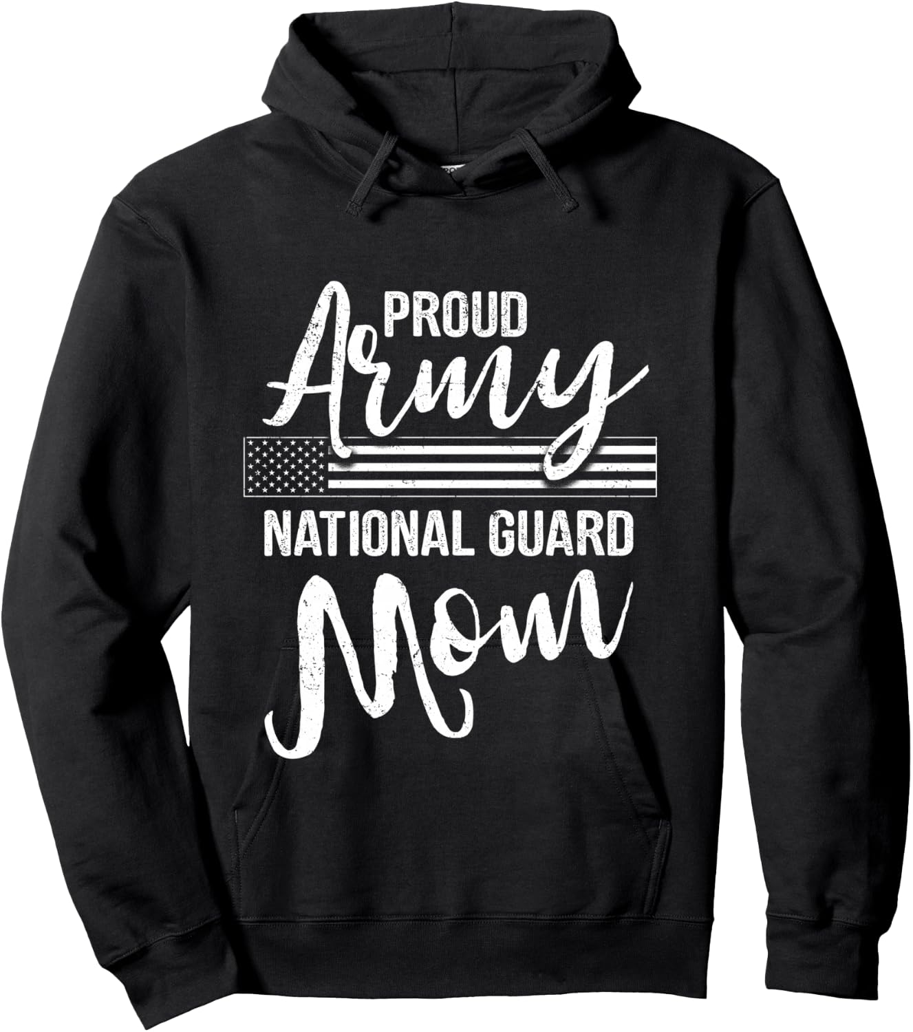 Military Mom - Army Gifts - Proud Army National Guard Mom Hoodie - Hoodie | Black