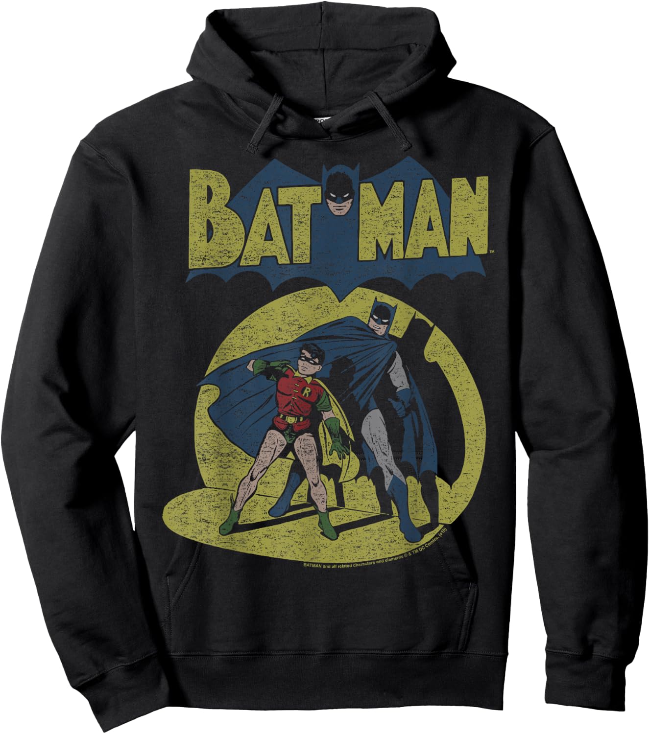 DC Comics Batman Vintage Spotlight Small Hoodie - Hoodie | Black