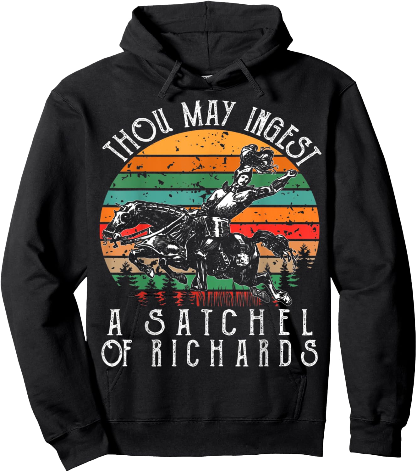 Vintage thou may ingest a satchel of Richards Hoodie - Hoodie | Black