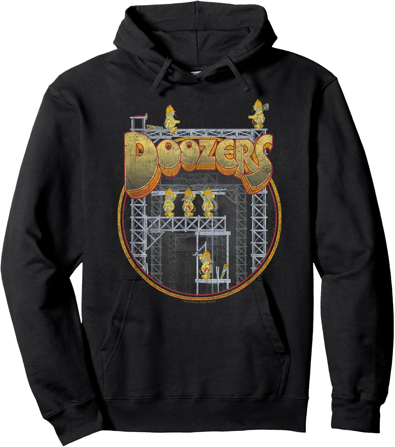 Fraggle Rock Doozers Construction Hoodie - Hoodie | Black