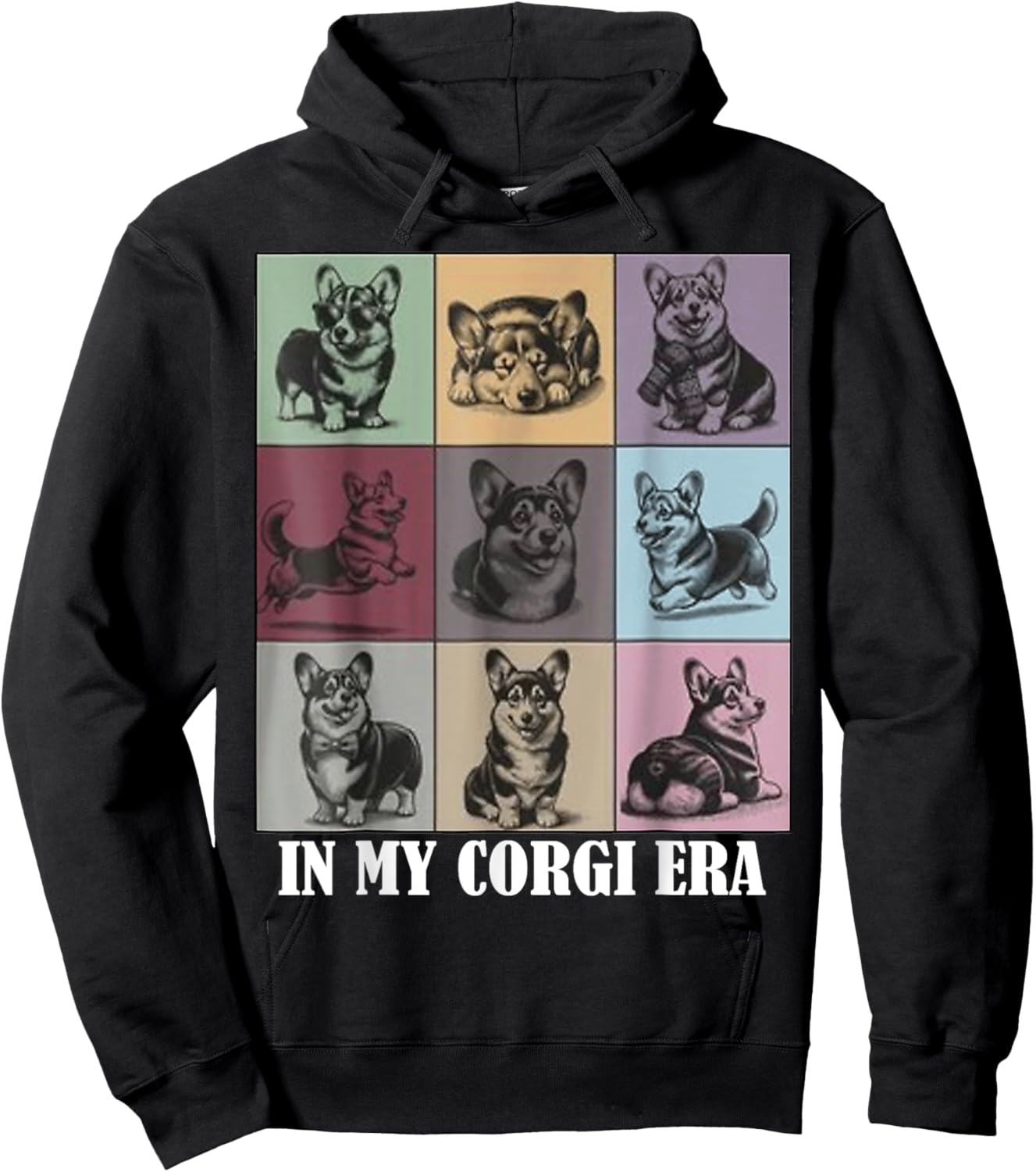 funny Corgi Mom Quote In My Corgi Era Cool Dog Lovers Women Hoodie - Hoodie | Black