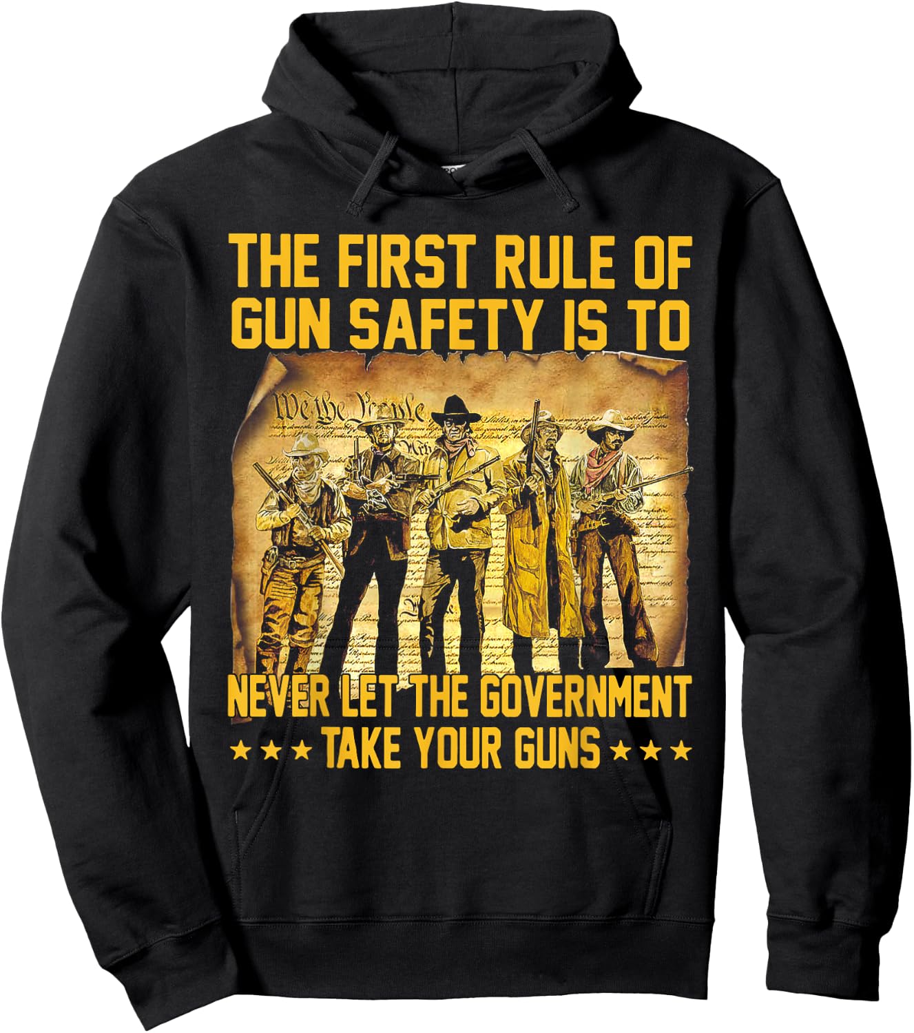 The First Rule Of Gun Safety Is To Never Let The Government Hoodie - Hoodie | Black