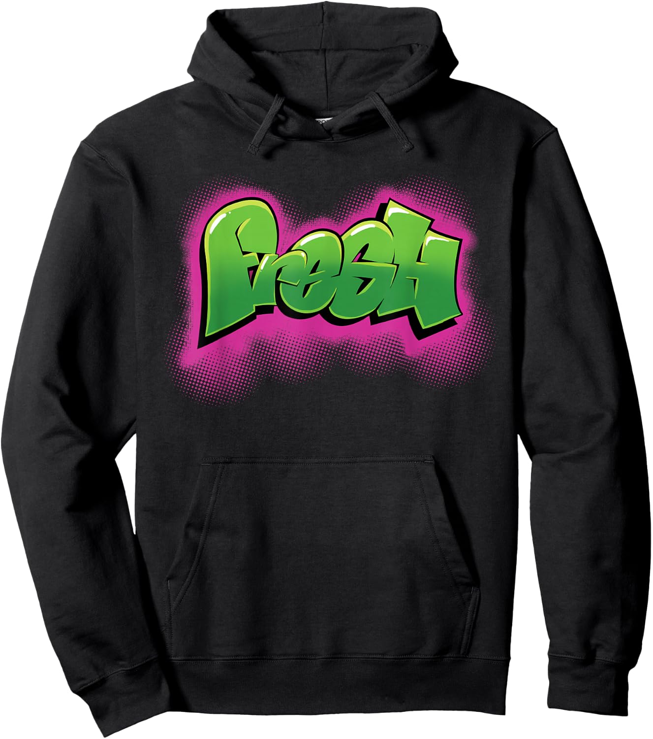 4theeCulture 90s Hiphop Graffiti - Classic Fit, , Short Sleeve, Adult, Black Hoodie - Hoodie | Black