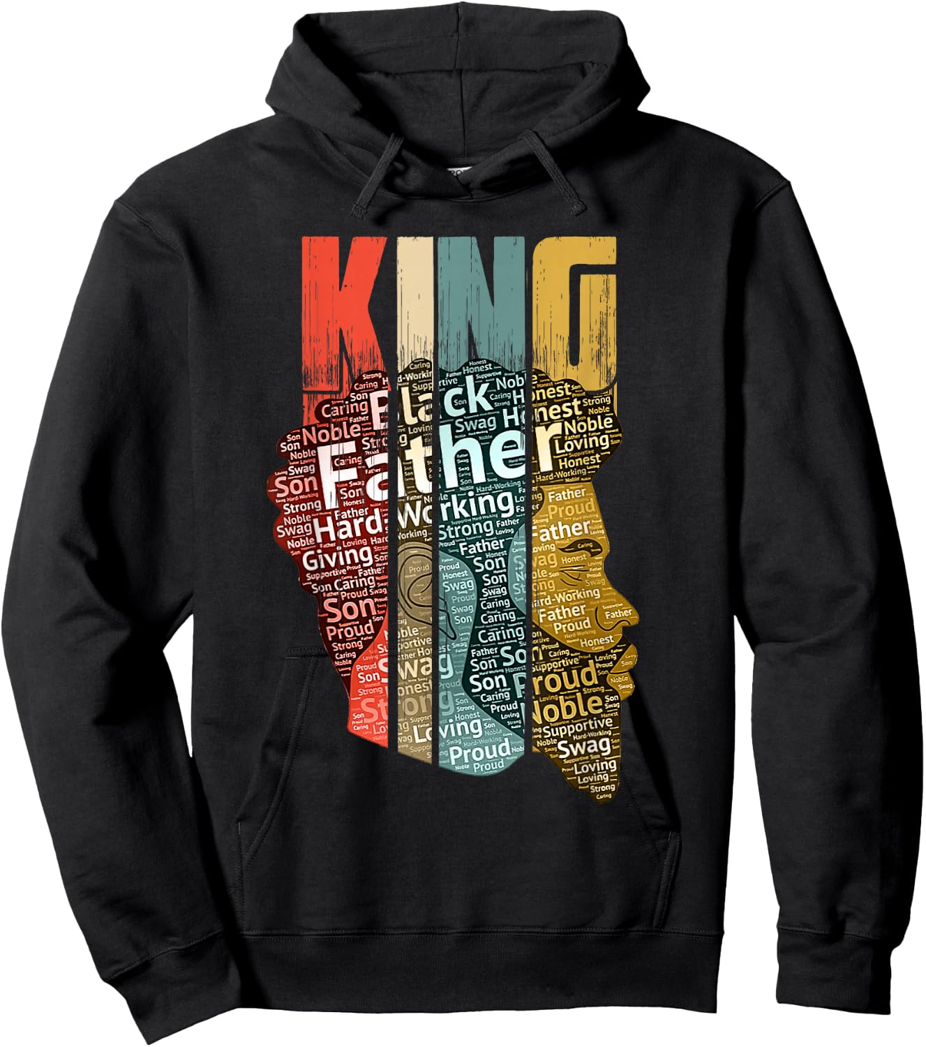 Strong Black King t Shirt African American Natural Afro Hoodie - Hoodie | Black