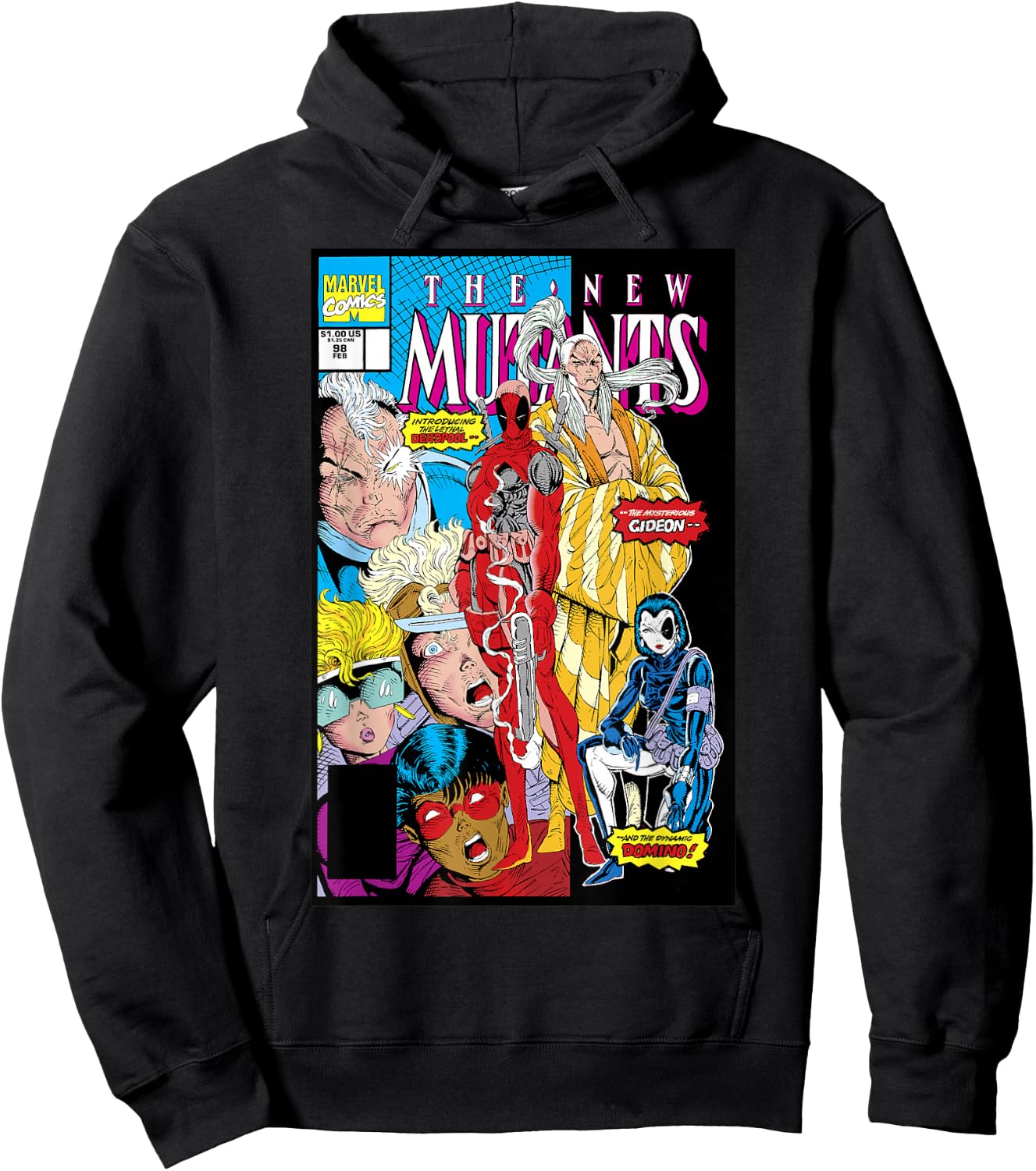 Marvel Deadpool 30th Debut Comic Cover Small Hoodie - Hoodie | Black