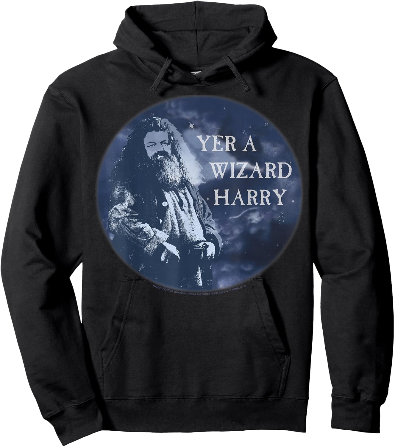 Harry Potter Hagrid Yer A Wizard Harry Circle Hoodie - Hoodie | Black
