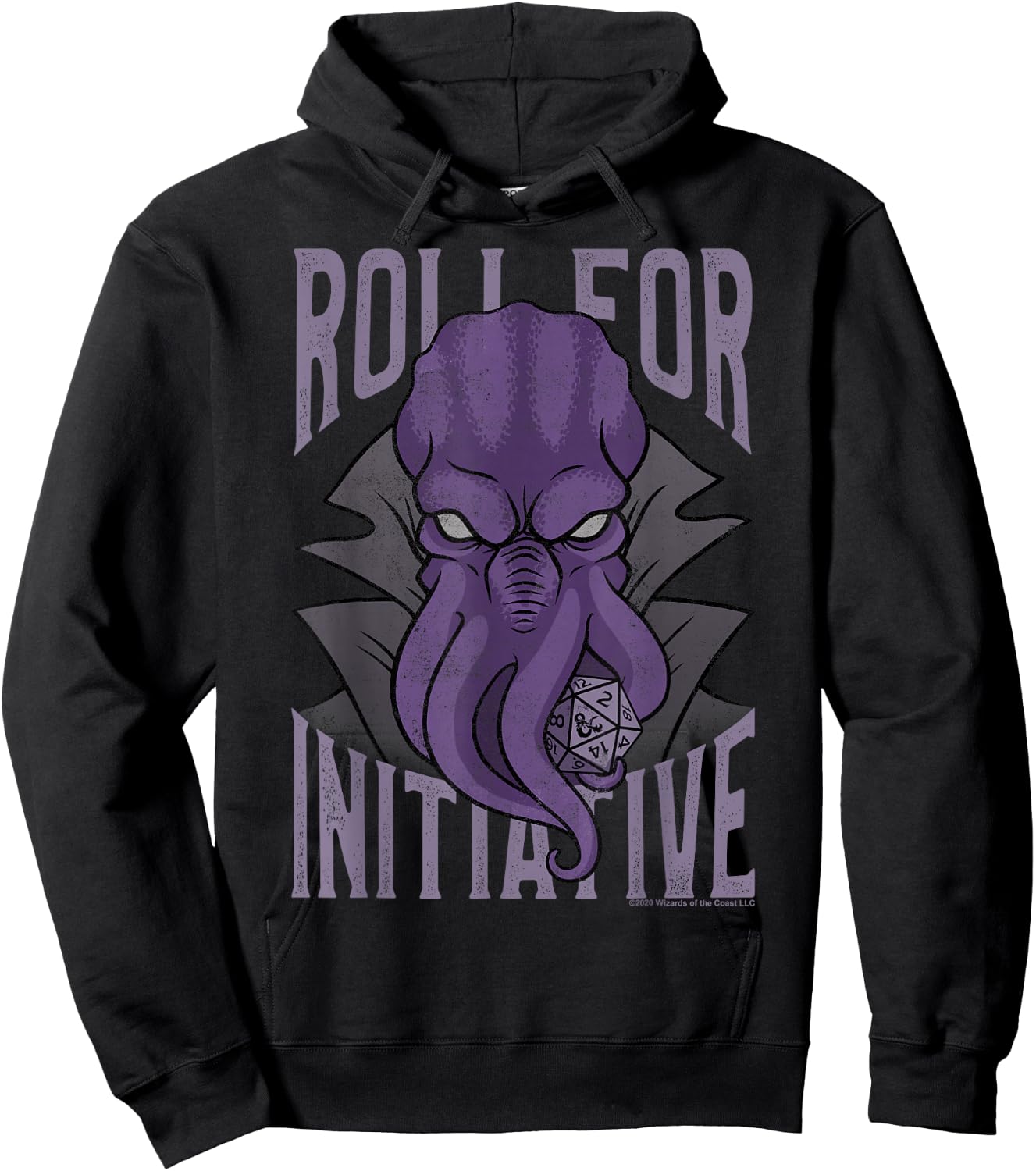 Dungeons & Dragons Illithid Roll For Initiative Hoodie - Hoodie | Black