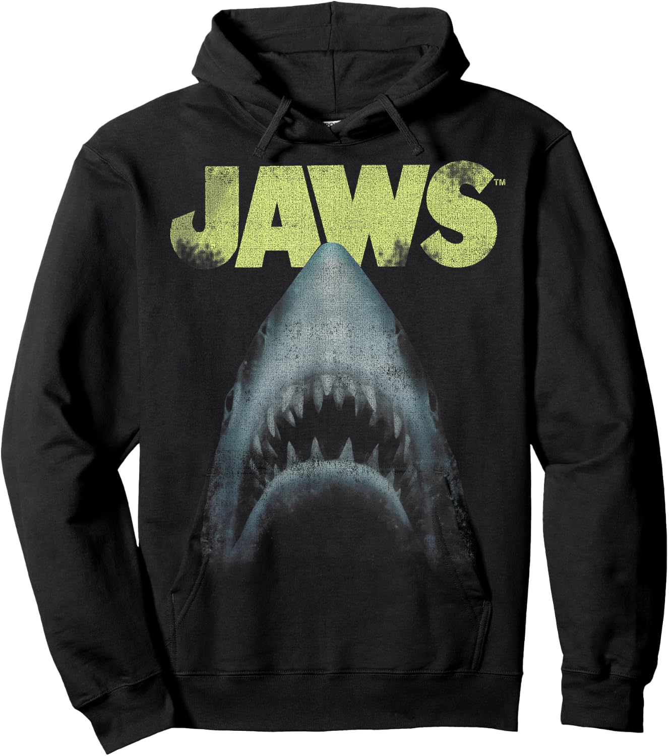 Jaws Teeth Poster Logo Hoodie - Hoodie | Black