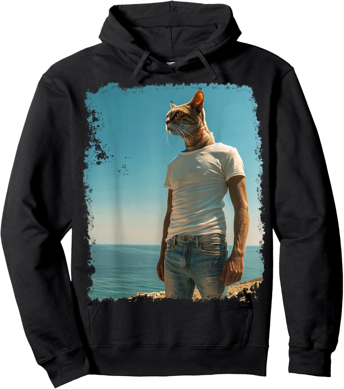 Funny Cat Meme Hoodie - Hoodie | Black
