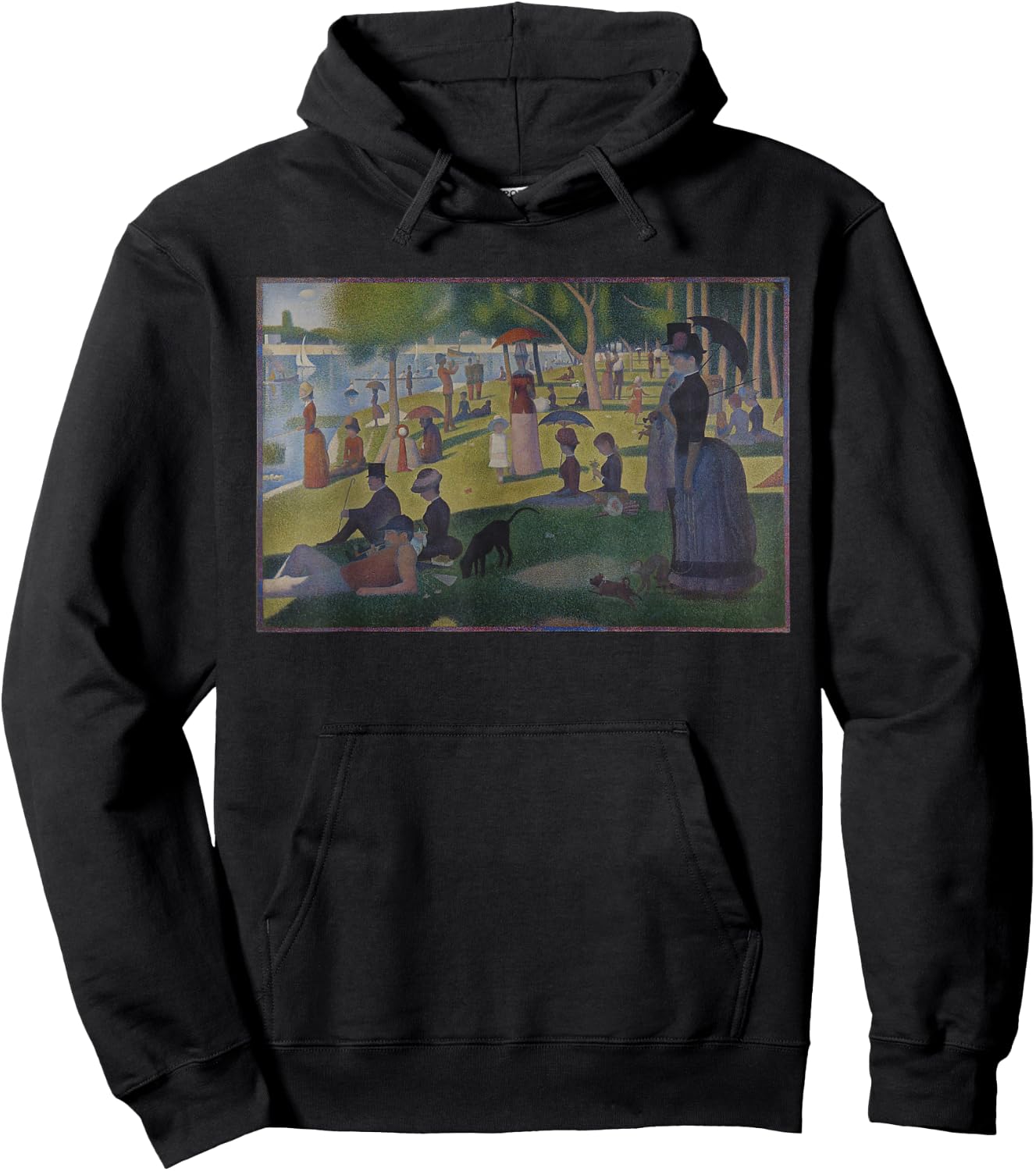 Sunday Afternoon on the Island of La Grande Jatte Seurat Art Hoodie - Hoodie | Black