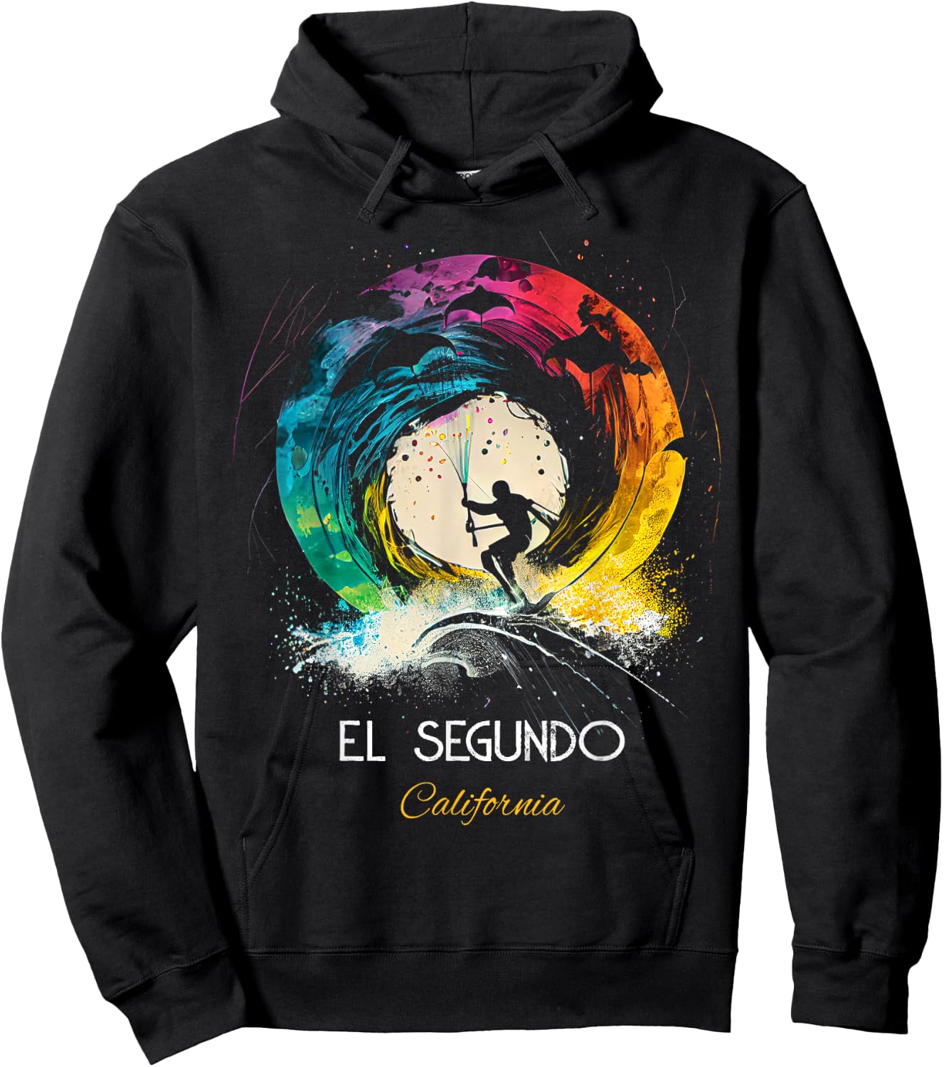 El Segundo California Hoodie - Hoodie | Black