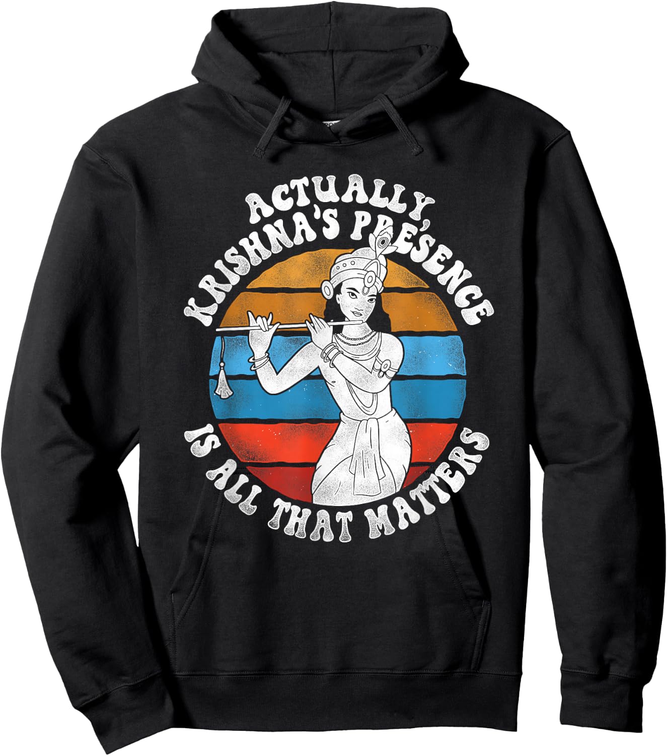 Krishnas Presence - Hindu Hinduism Diwali Gods Lord Krishna Hoodie - Hoodie | Black