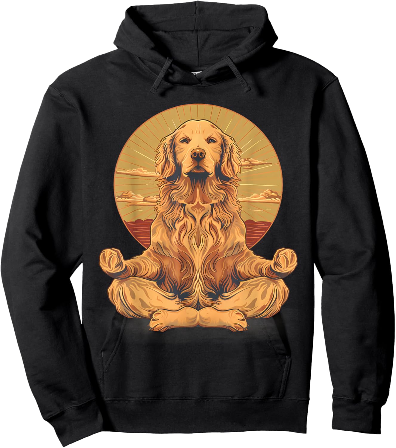 Dog Meditation Buddhist Spirituality Zen Buddha Hindu Hoodie - Hoodie | Black