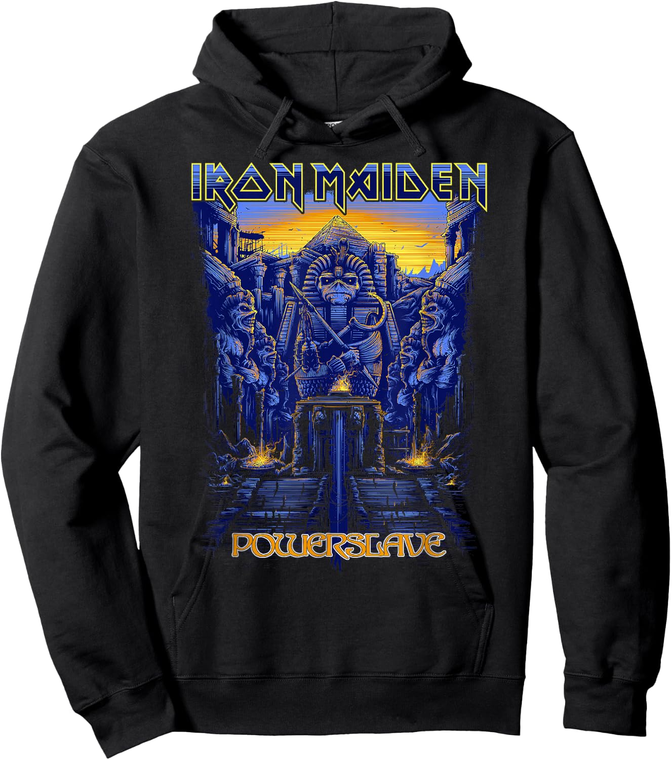Iron Maiden - Powerslave Rework Dark Ink Hoodie - Hoodie | Black