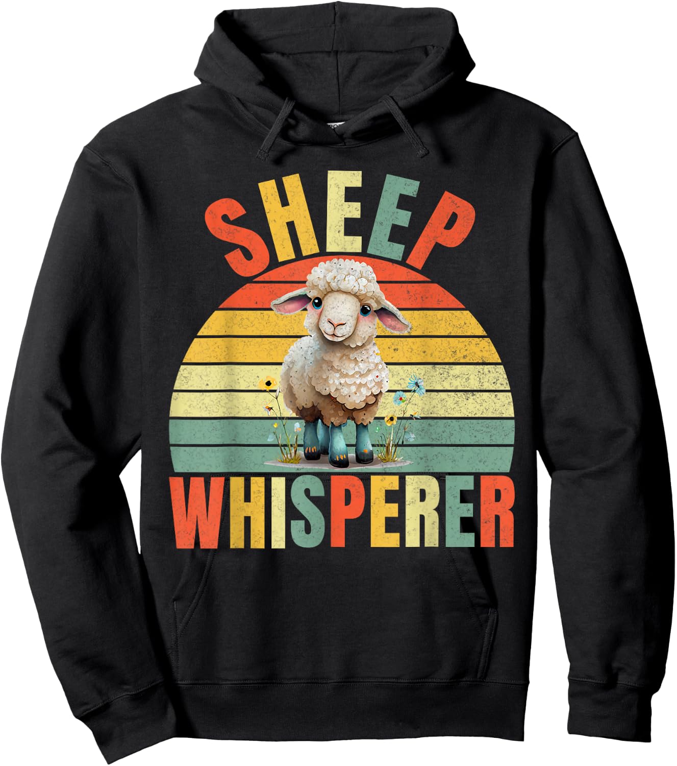 Sheep Whisperer Sheep Hoodie - Hoodie | Black