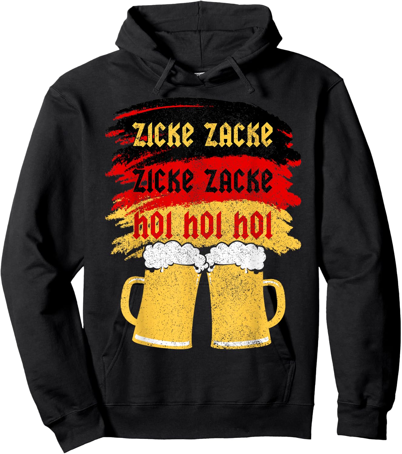 Zicke Zacke Hoi Germany Beer Party Mallorca Drinking Hoodie - Hoodie | Black