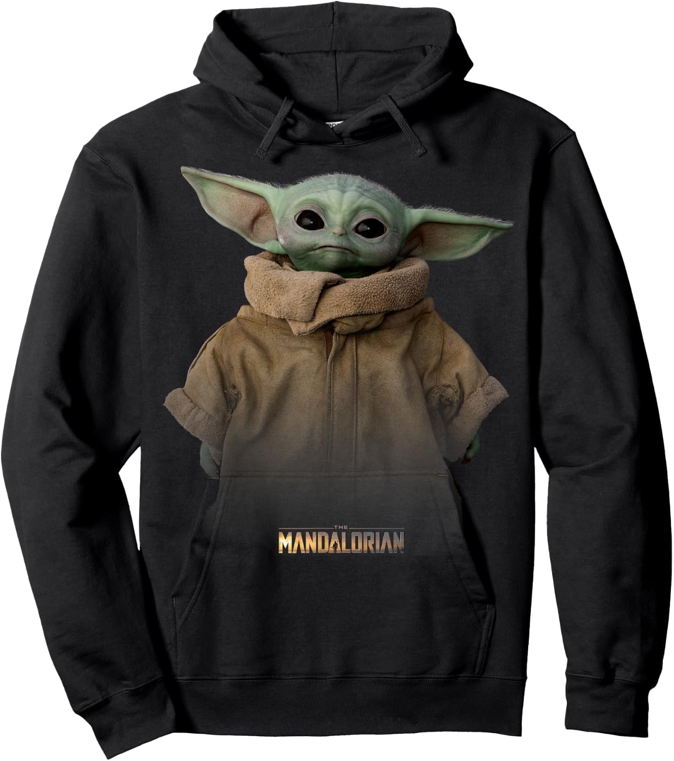 Star Wars The Mandalorian The Child Simple Portrait Hoodie - Hoodie | Black