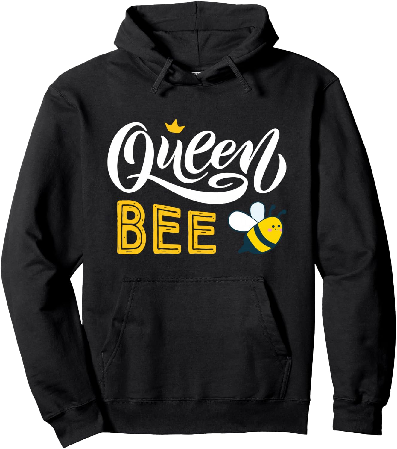 Beekeeper Queen Bee Cute Bees Honey Lover Queen Bee Hoodie - Hoodie | Black