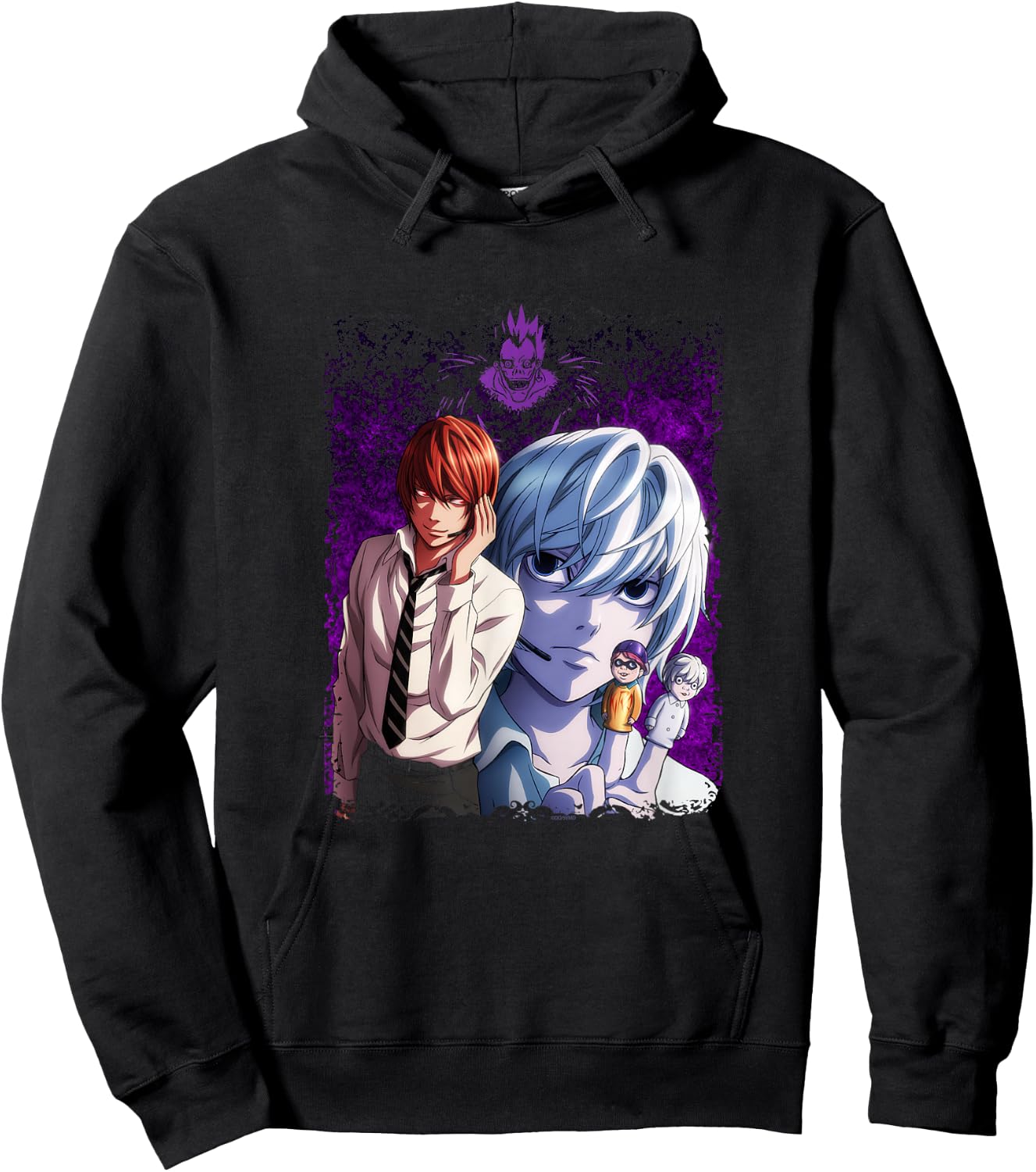 Death Note Near's Finger Puppets Anime Hoodie - Hoodie | Black