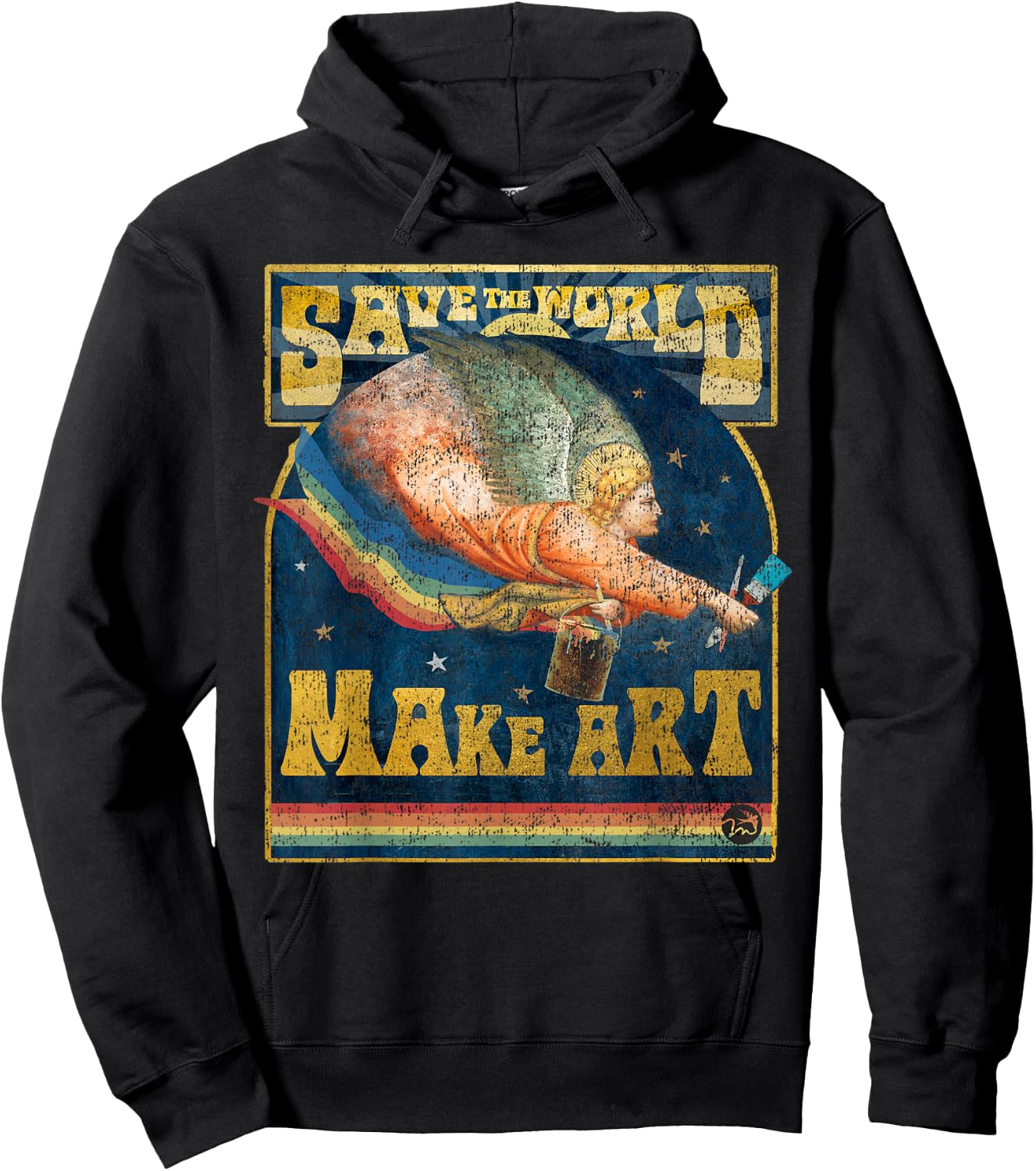 Save The World Make Art - Painters, Graphic Artists, Potters Hoodie - Hoodie | Black