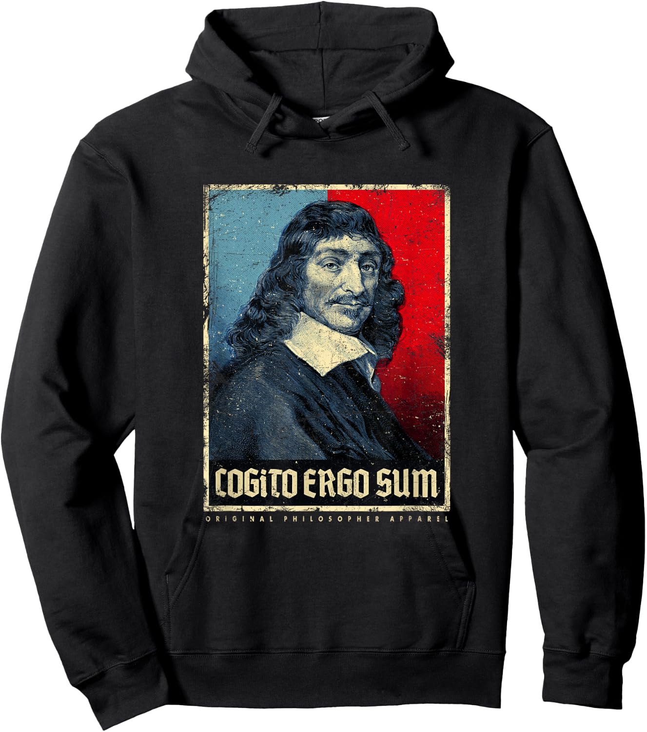 Cogito Ergo Sum René Descartes Principles of Philosophy Hoodie - Hoodie | Black