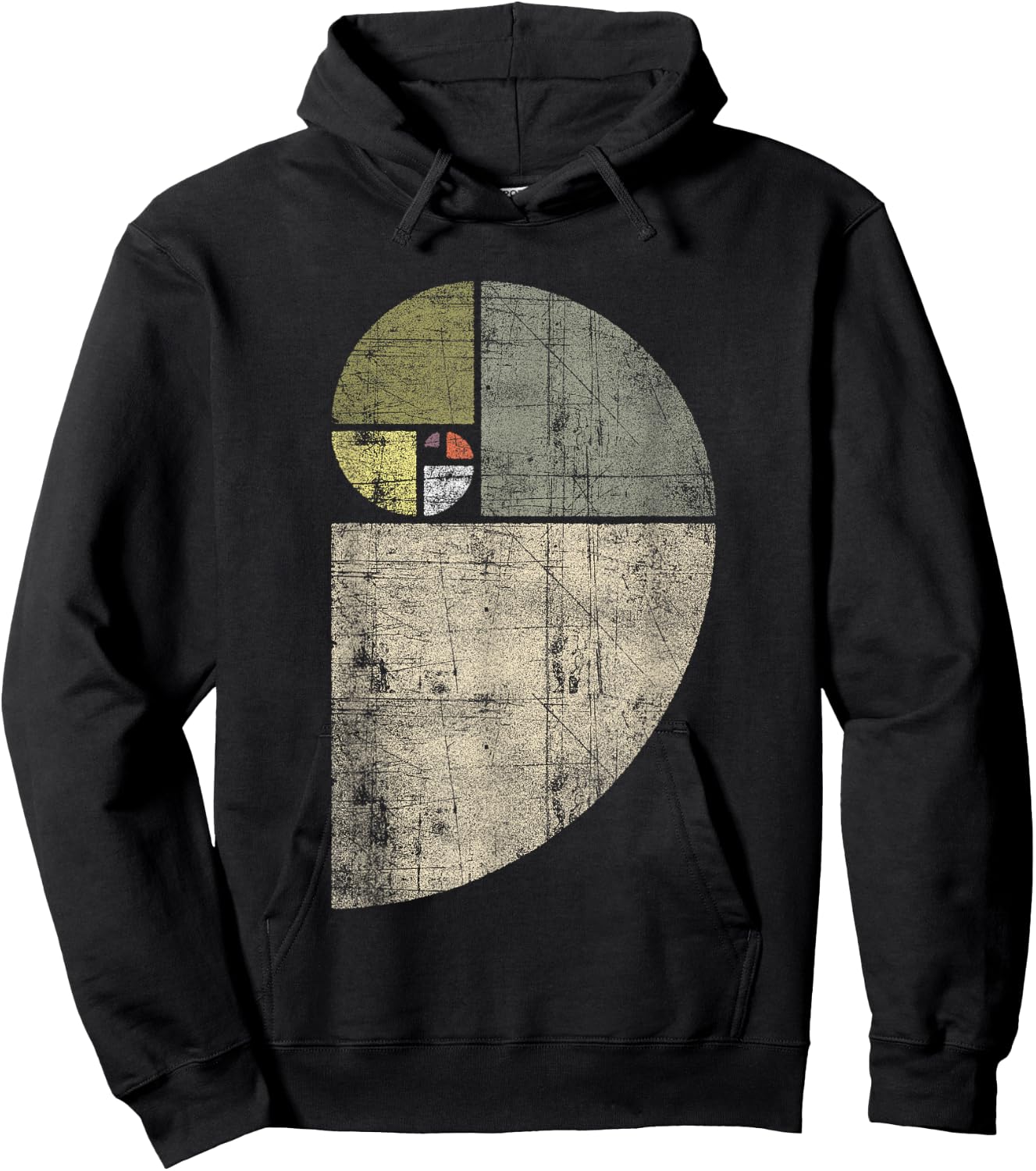 Fibonacci Spiral Sequence/Golden Ratio/Cool Math Hoodie - Hoodie | Black