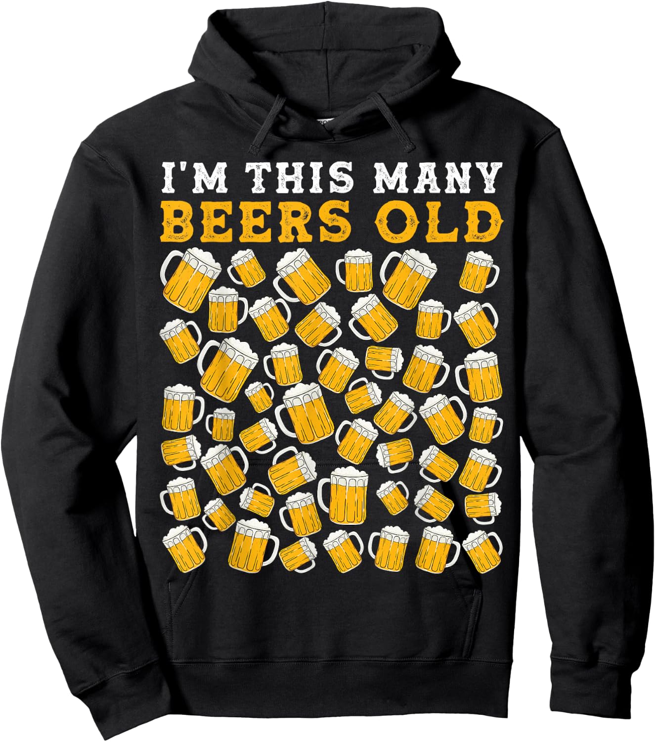 Birthday 50 Year Old Beer Drinking Gag 50th Birthday Party Hoodie - Hoodie | Black