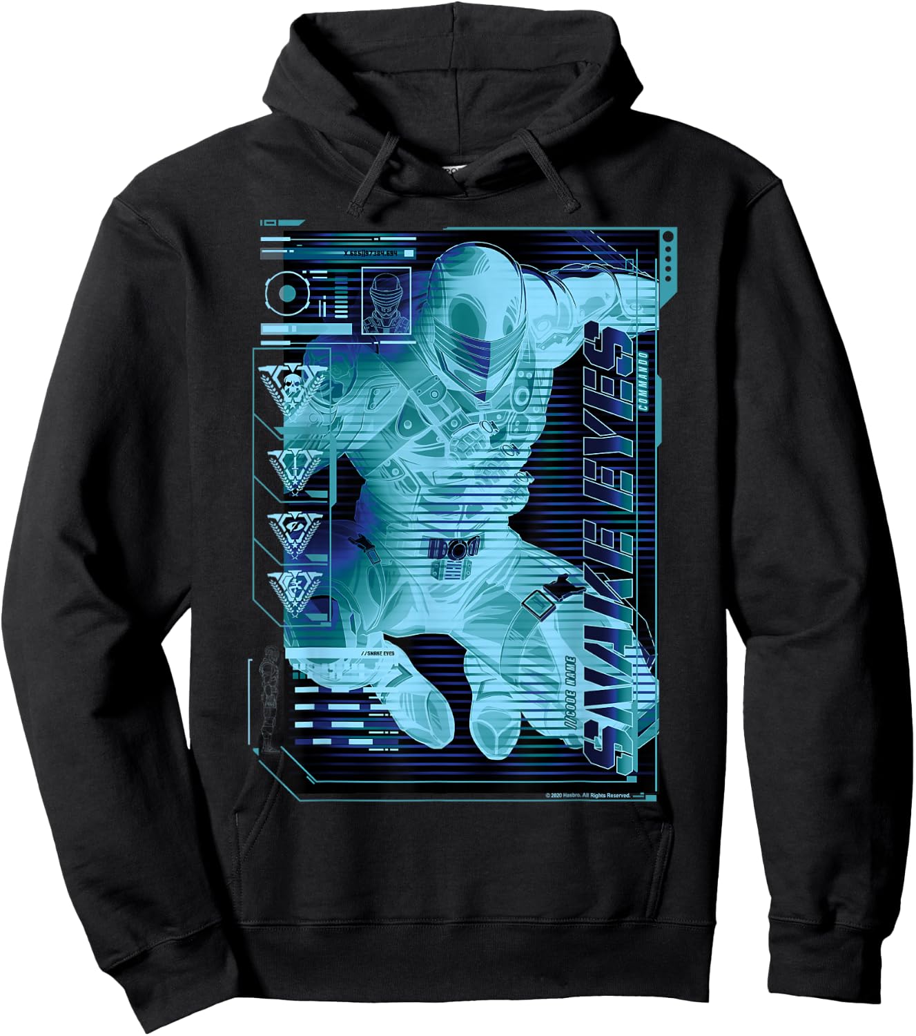 G.I. Joe Snake Eyes Team Leader Schematic Profile Hoodie - Hoodie | Black