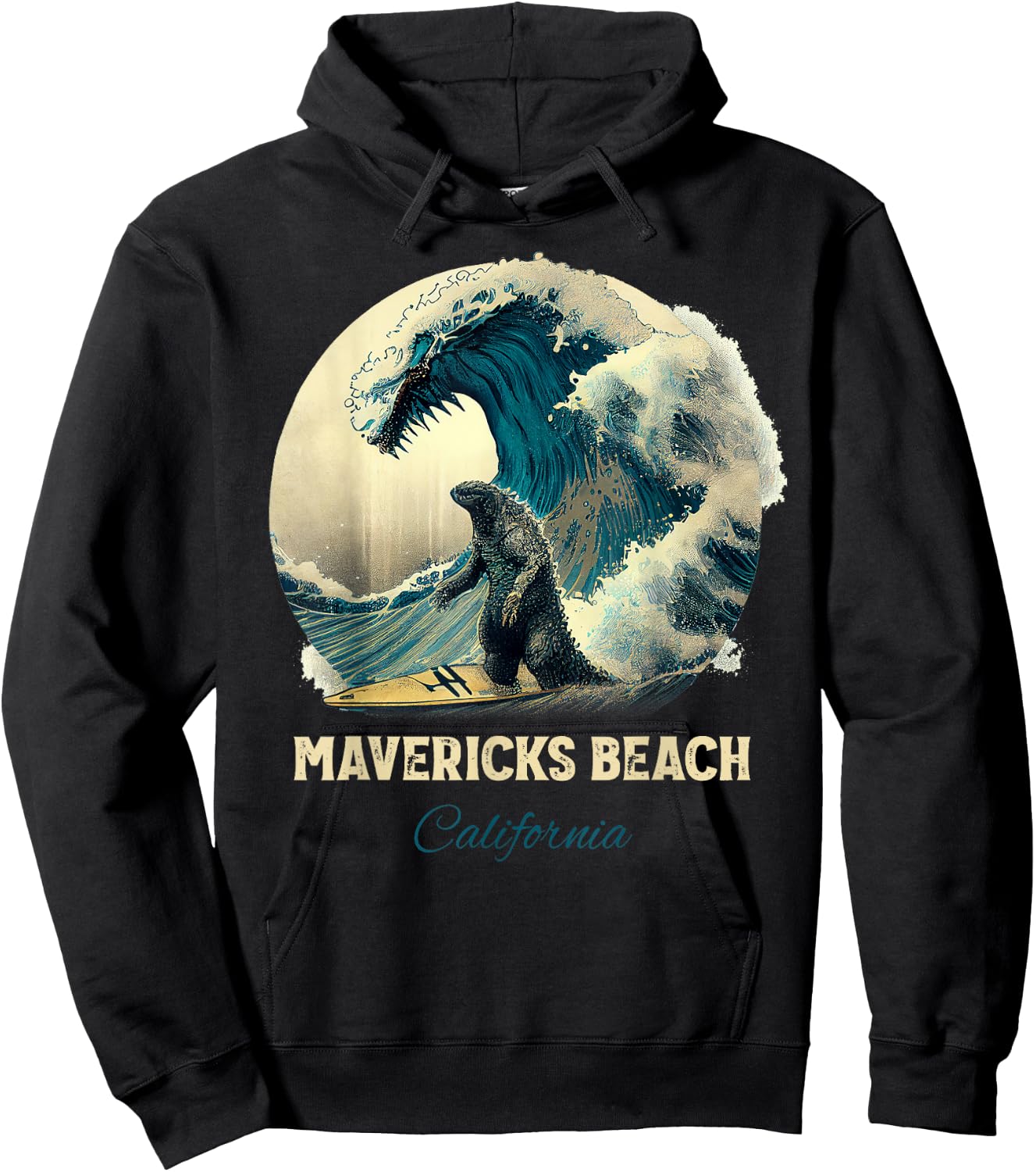 Mavericks Beach California Men Women Kids Hoodie - Hoodie | Black