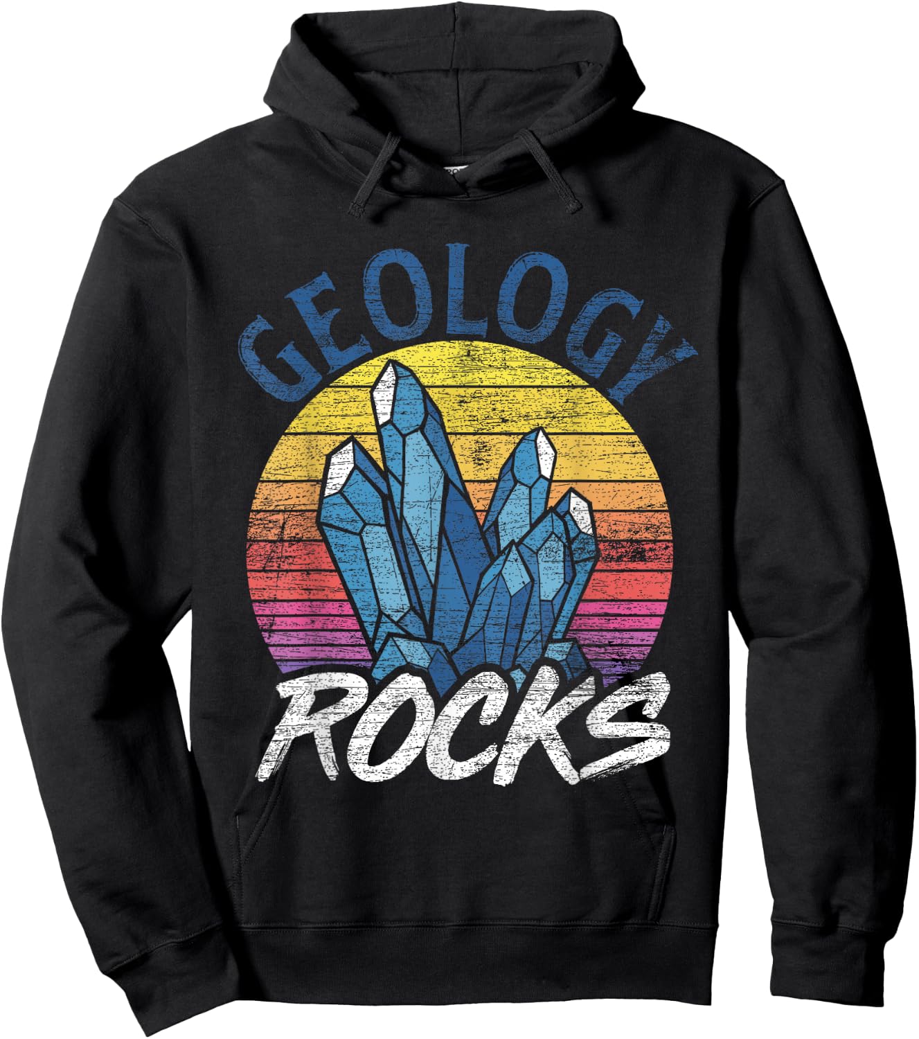 Geology Rocks Retro Geology Hoodie - Hoodie | Black