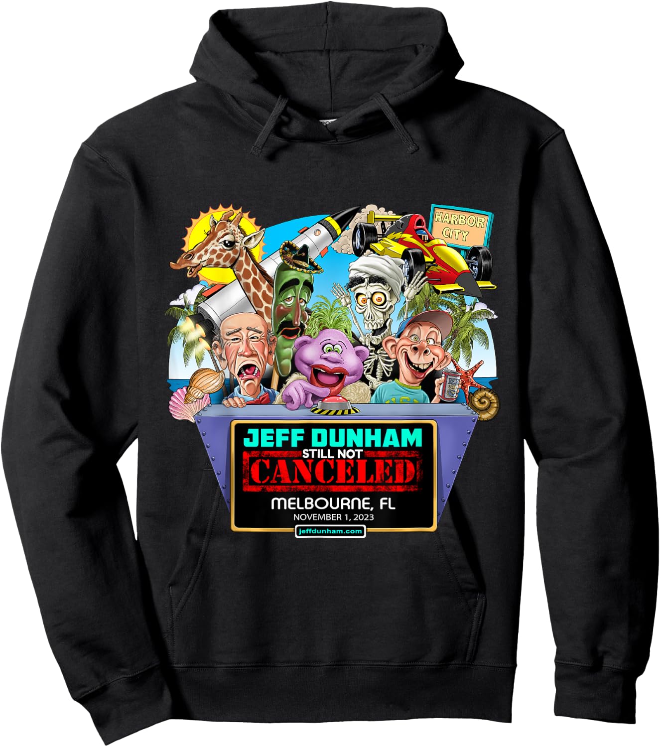 Jeff Dunham Melbourne, FL (2023) Hoodie - Hoodie | Black