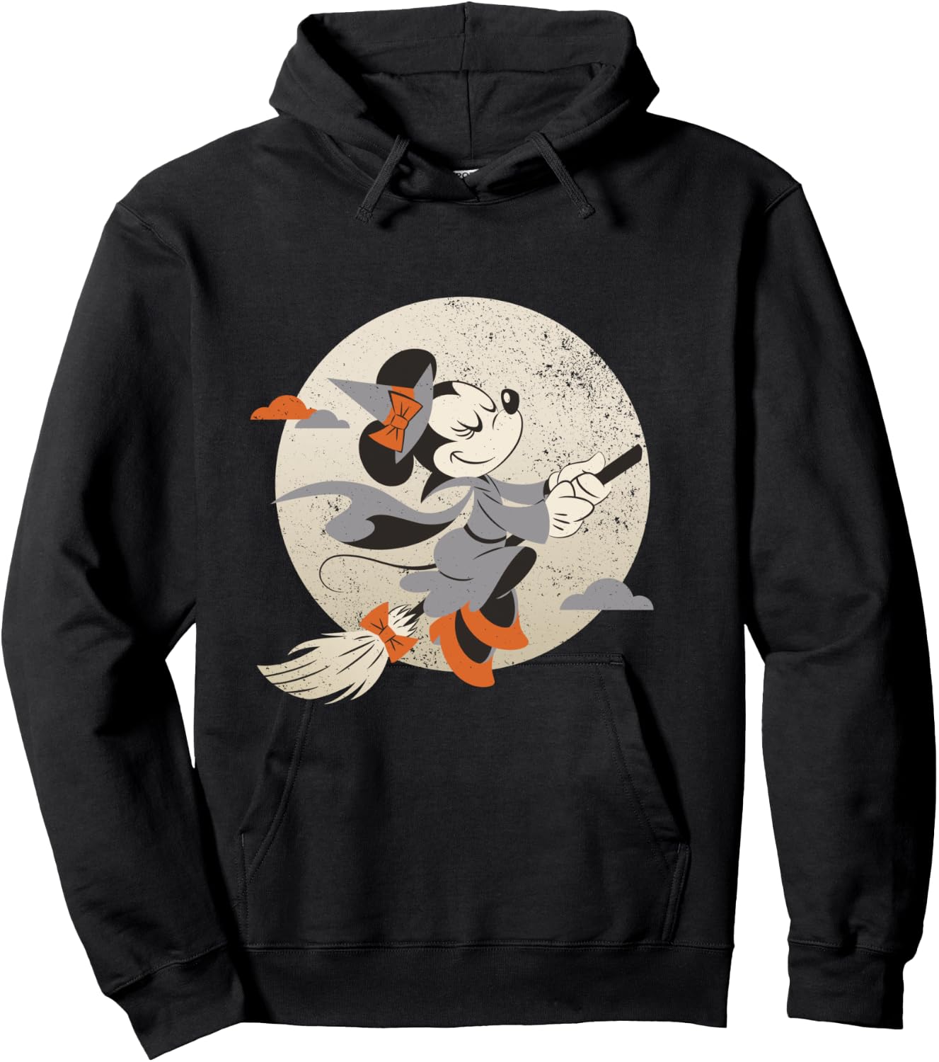 Disney Minnie Mouse Flying Witch Costume Halloween Hoodie - Hoodie | Black