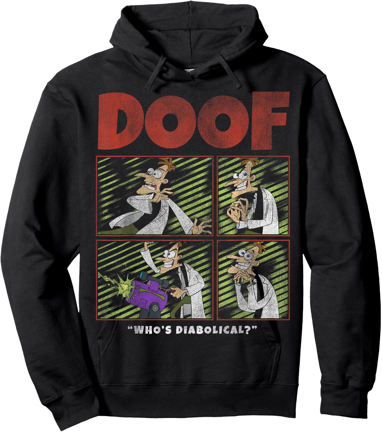 Disney Phineas and Ferb Doof Box Up Hoodie - Hoodie | Black