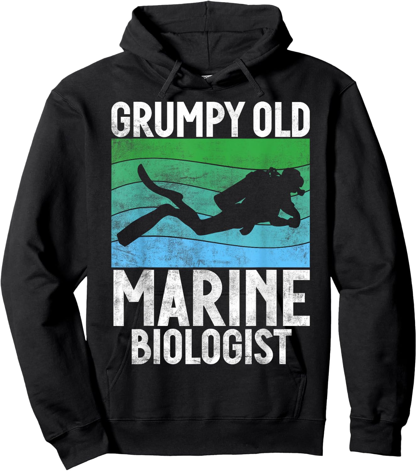 Grumpy old Marine Biologist Hoodie - Hoodie | Black