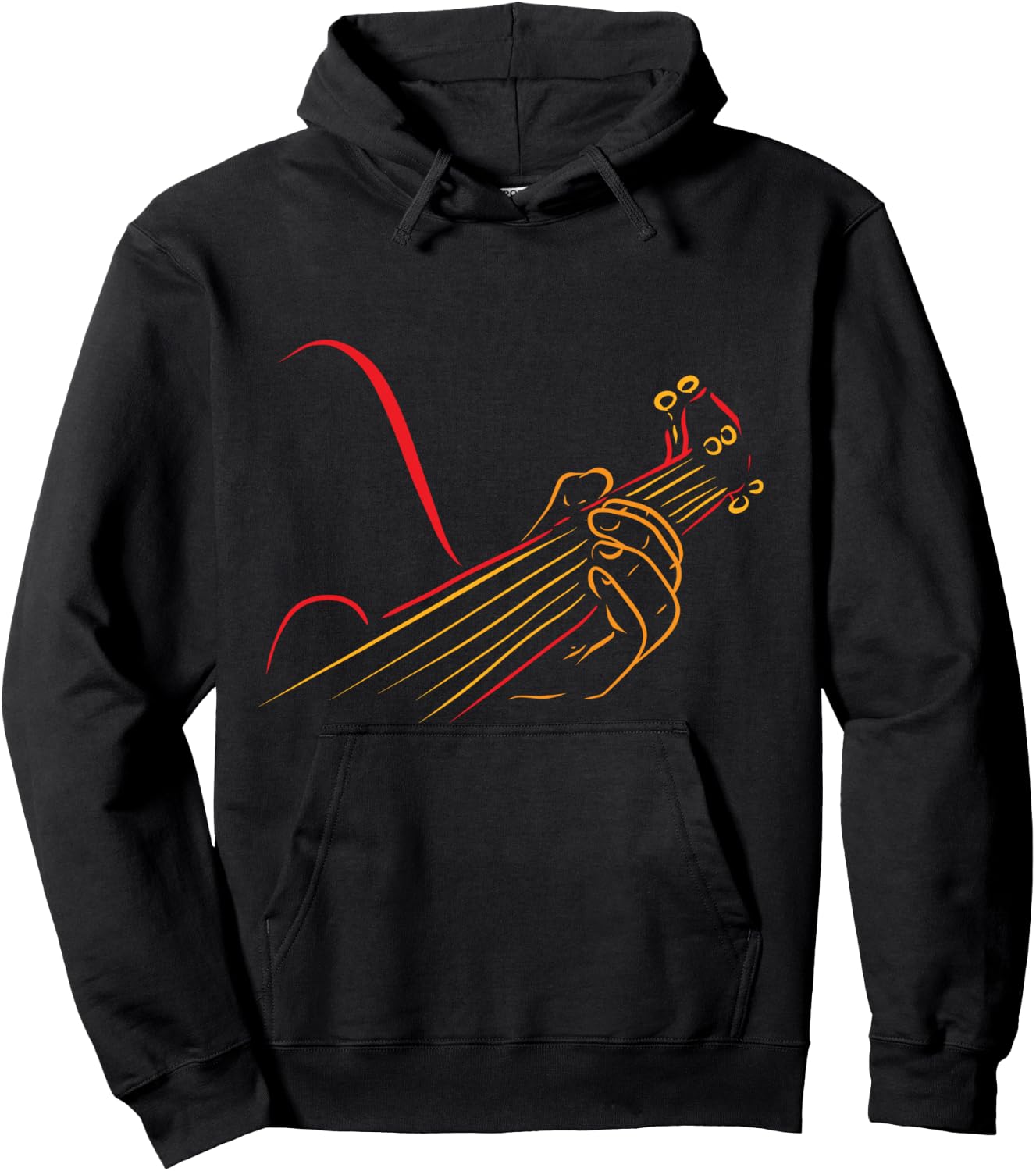 Playing Guitar Guitarist Music Life Funny Gift Hoodie - Hoodie | Black
