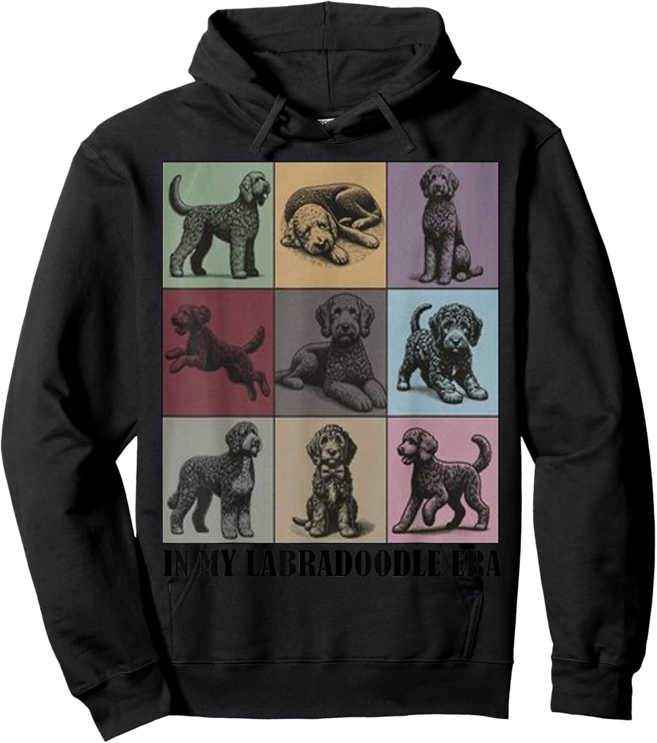 funny Dog Mama Quote In My Labradoodle Doodle Era Cool dog Hoodie - Hoodie | Black