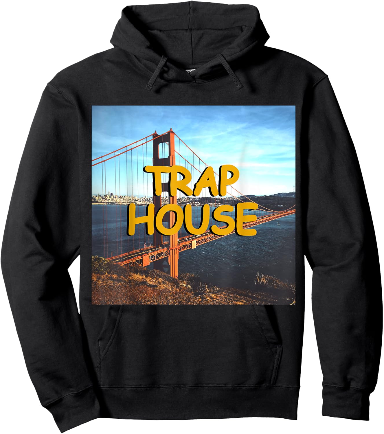 Trap House Hip Hop EDM Rave Music Festival Hoodie - Hoodie | Black