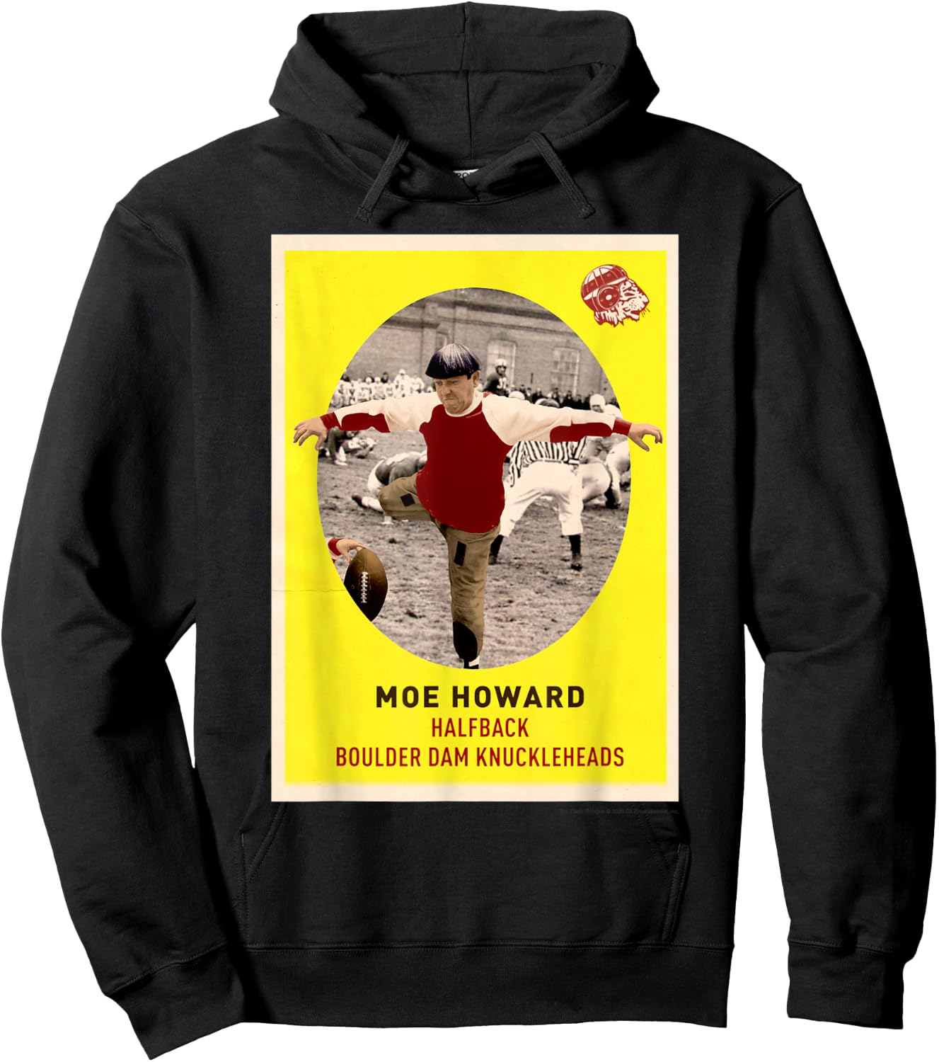 Moe - Knuckleheads Football Card Hoodie - Hoodie | Black