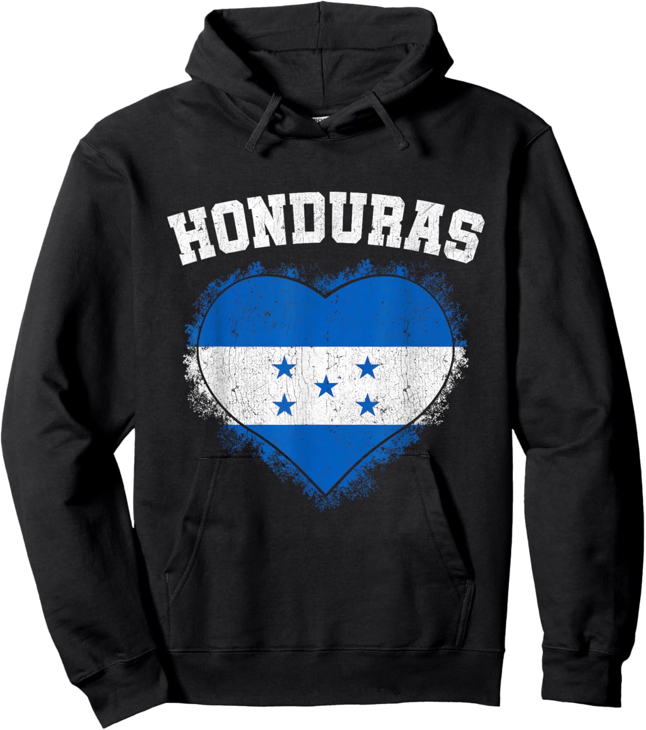 Honduras Heart Flag Honduras Lover Honduran Pride Hoodie - Hoodie | Black