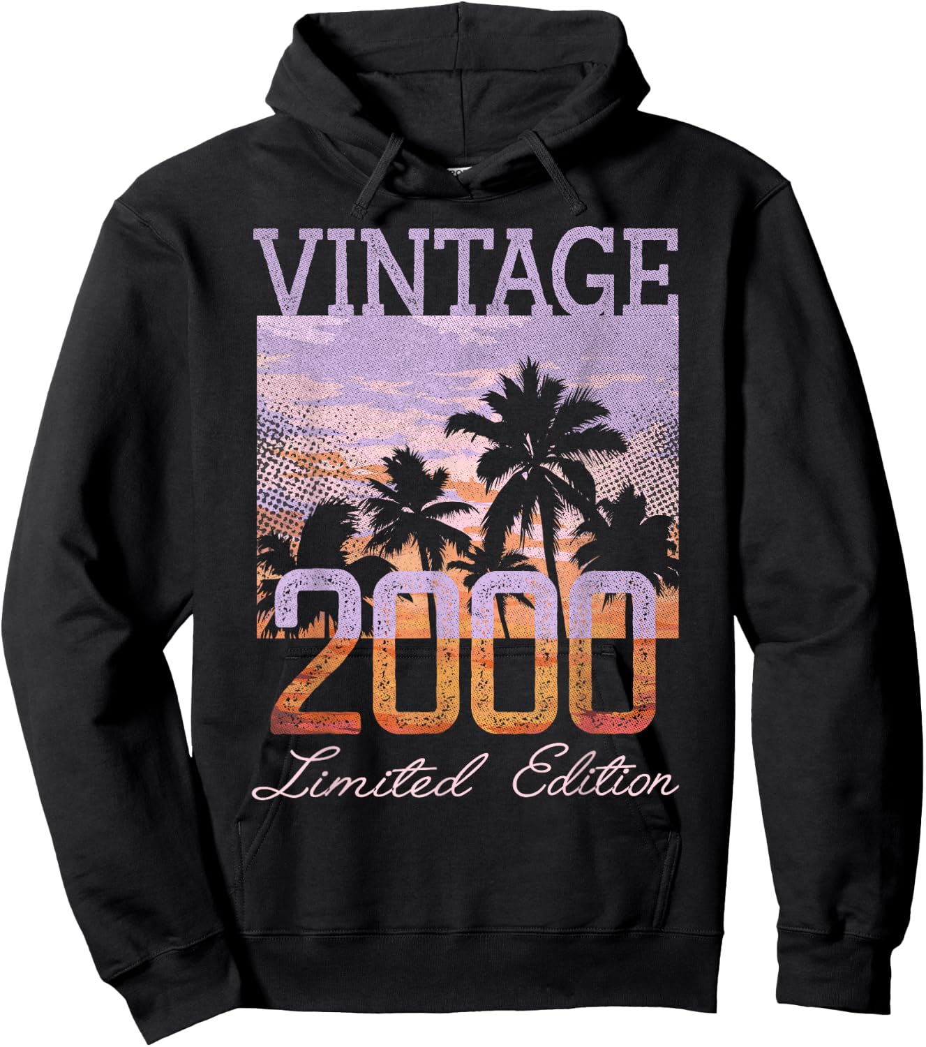 Vintage 2000 Limited Edition 25th Birthday 25 Year Old Gifts Hoodie - Hoodie | Black