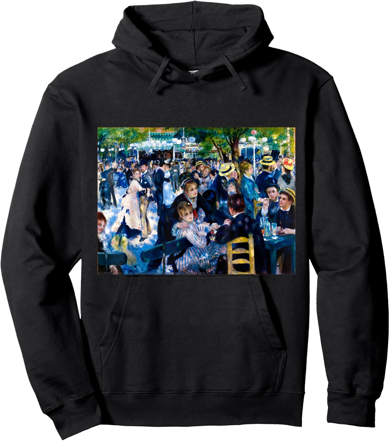 Dance at Moulin de la Galette | Pierre-Auguste Renoir Hoodie - Hoodie | Black