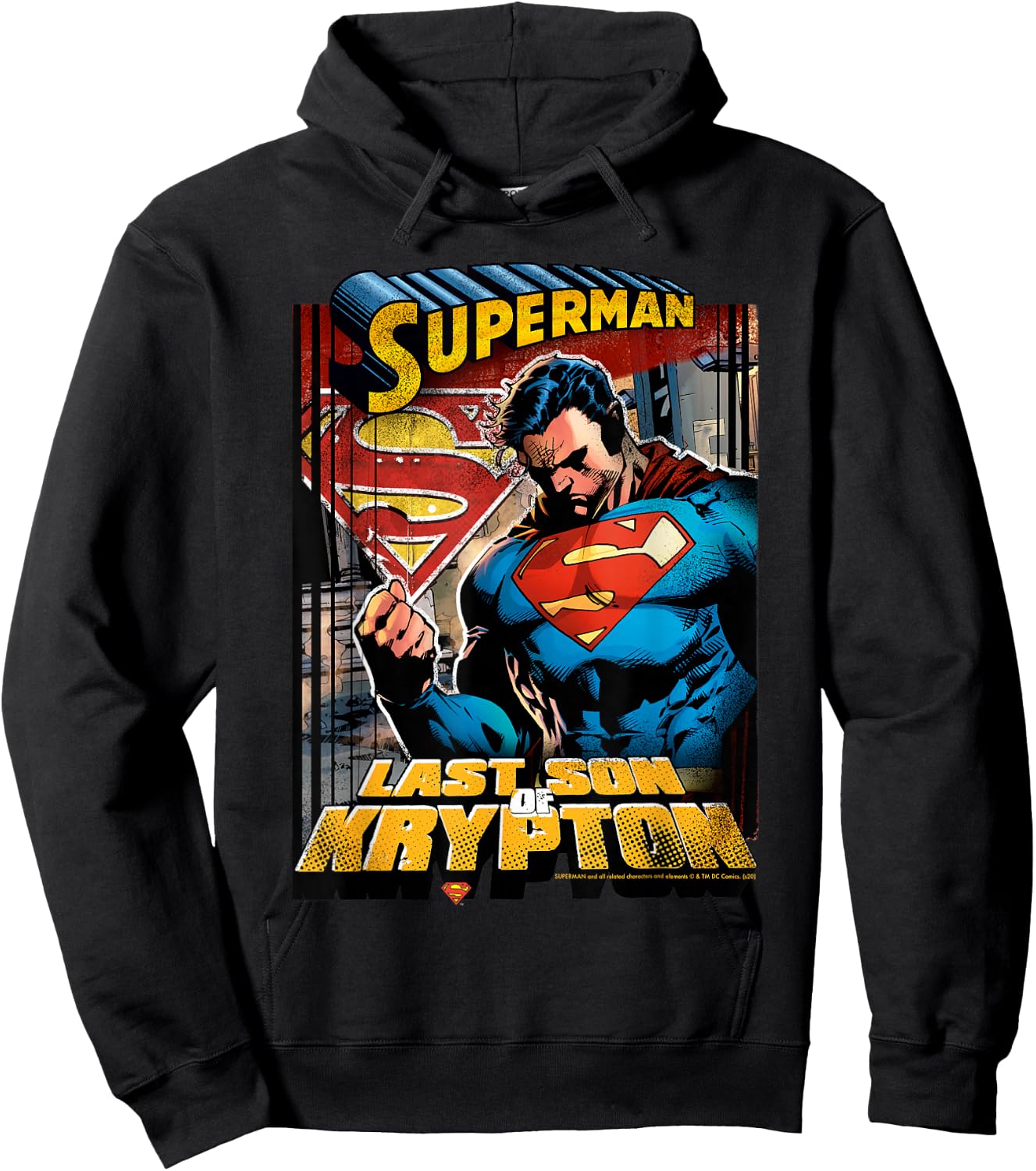 DC Comics Superman Last Son of Krypton Hoodie - Hoodie | Black
