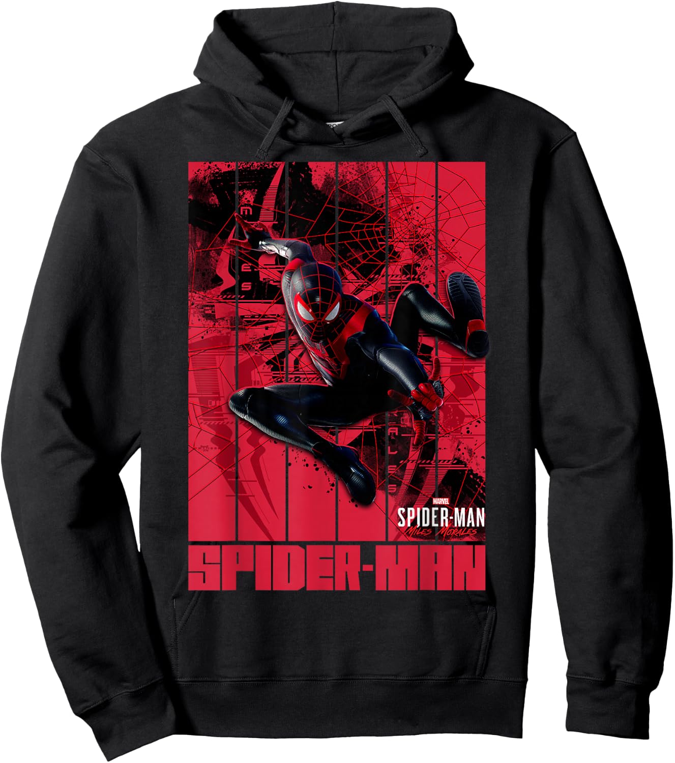 Marvel Spider-Man: Miles Morales Panels Hoodie - Hoodie | Black