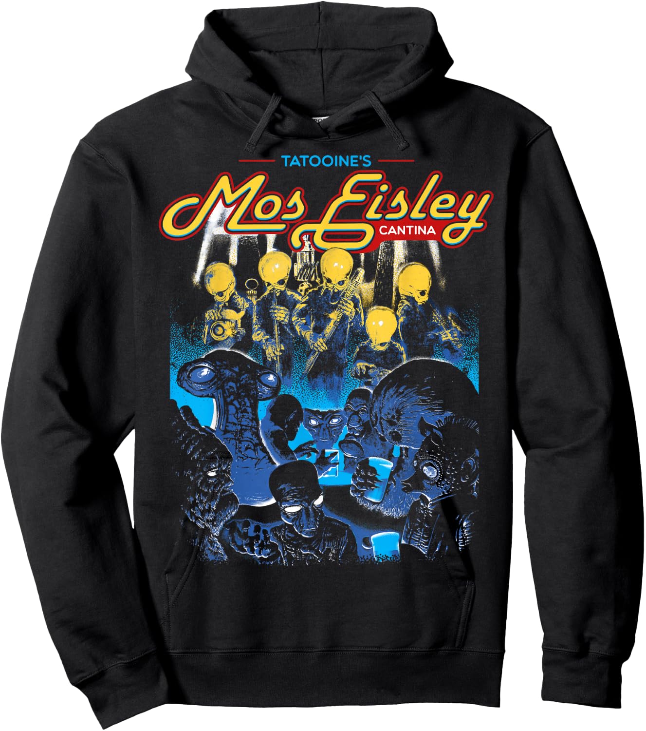 Star Wars Mos Eisley Cantina Band Poster Hoodie - Hoodie | Black