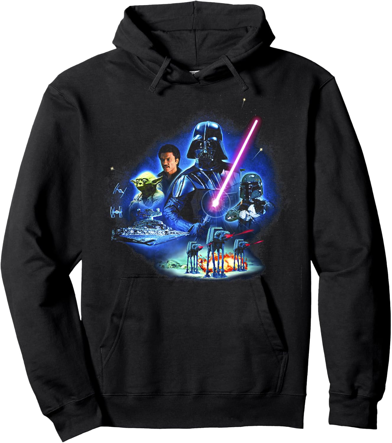 Star Wars The Empire Strikes Back 40th Group Shot Galaxy Hoodie - Hoodie | Black