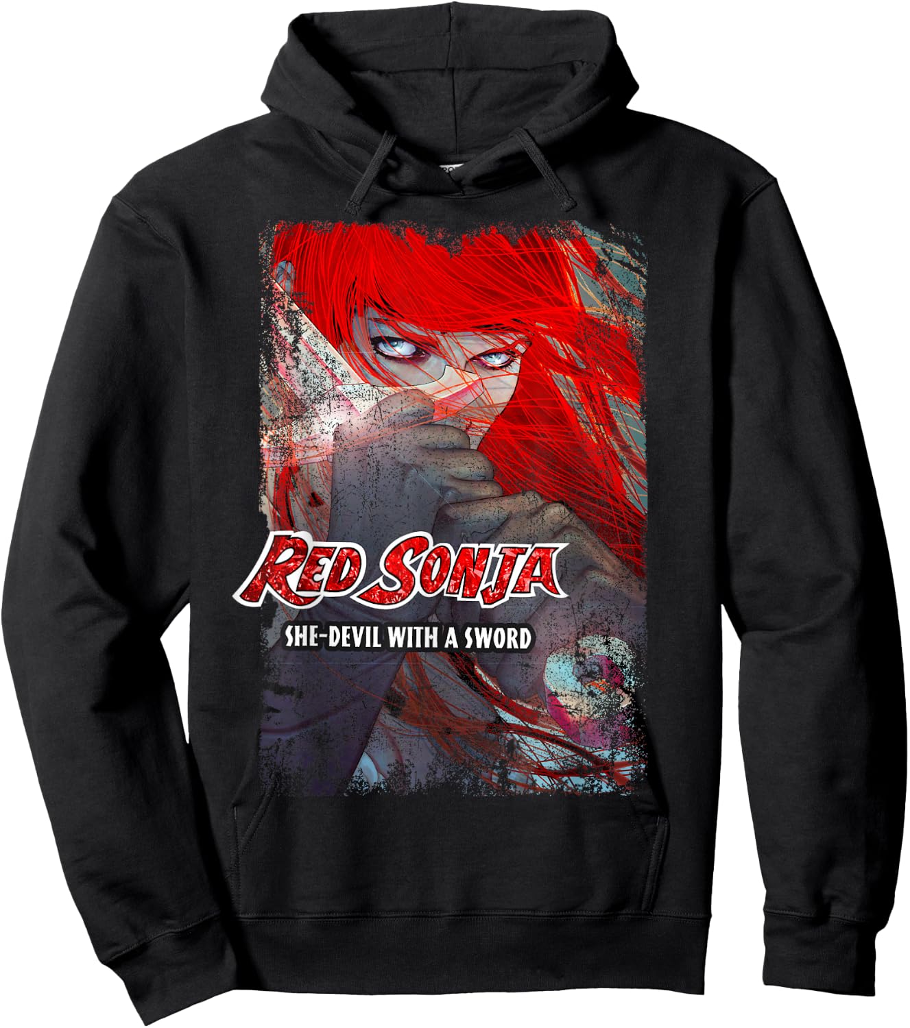 Jenny Frison Comic Cover She-Devil Sword Warrior Hoodie - Hoodie | Black